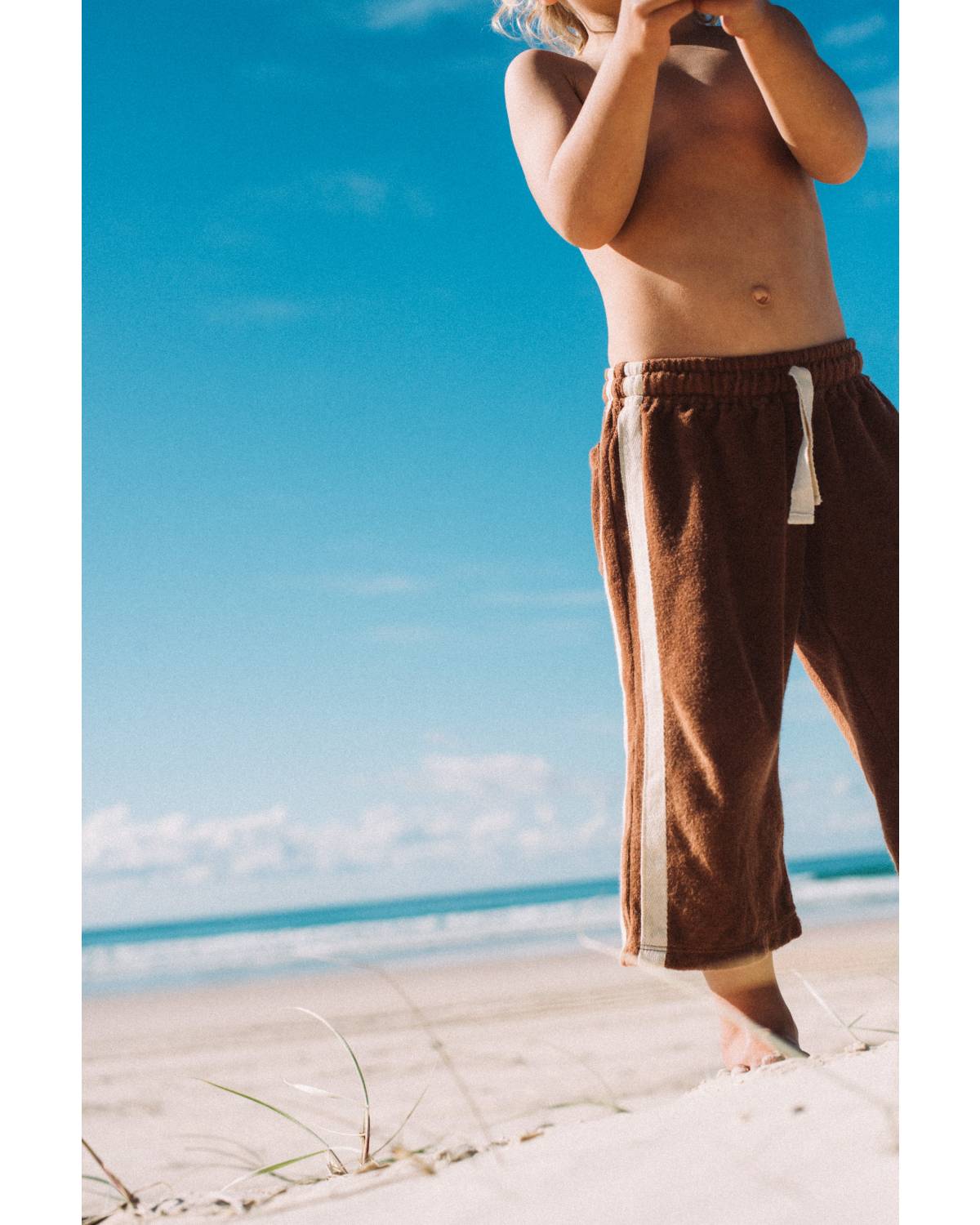 Mini Terry Pant in Brown - Atmosea