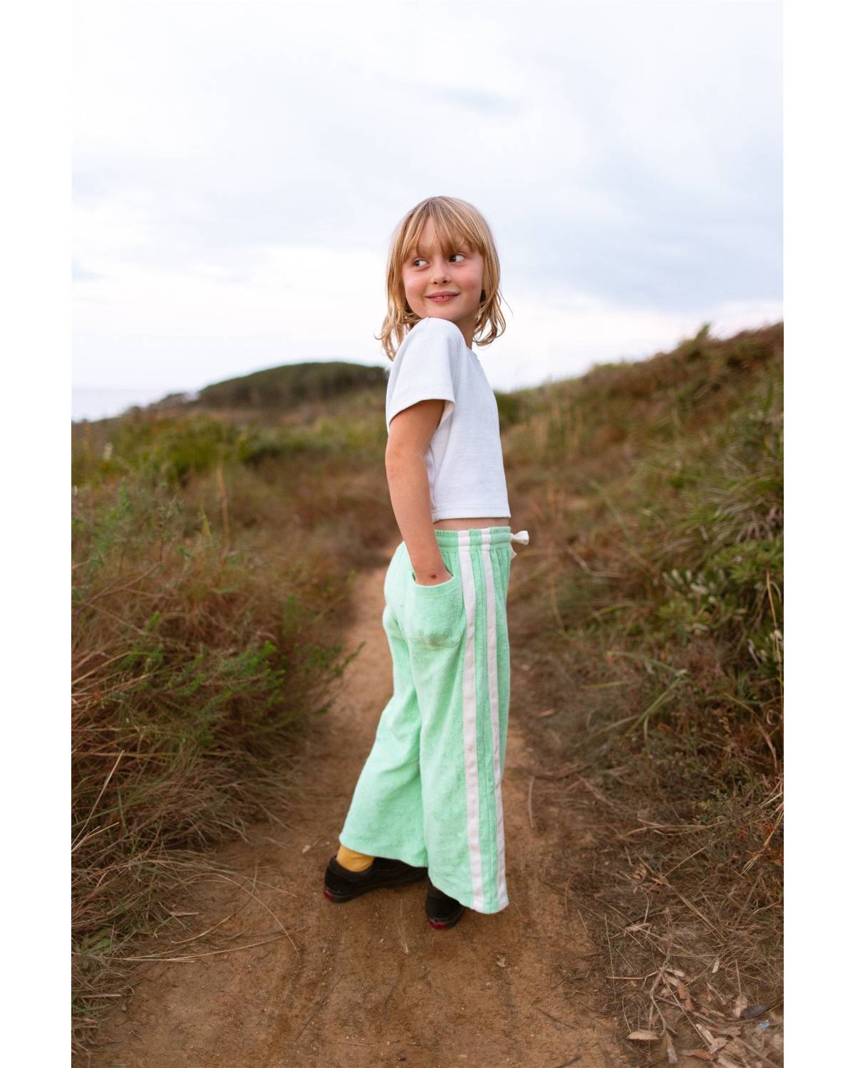 Mini Terry Pant in Mint - Atmosea