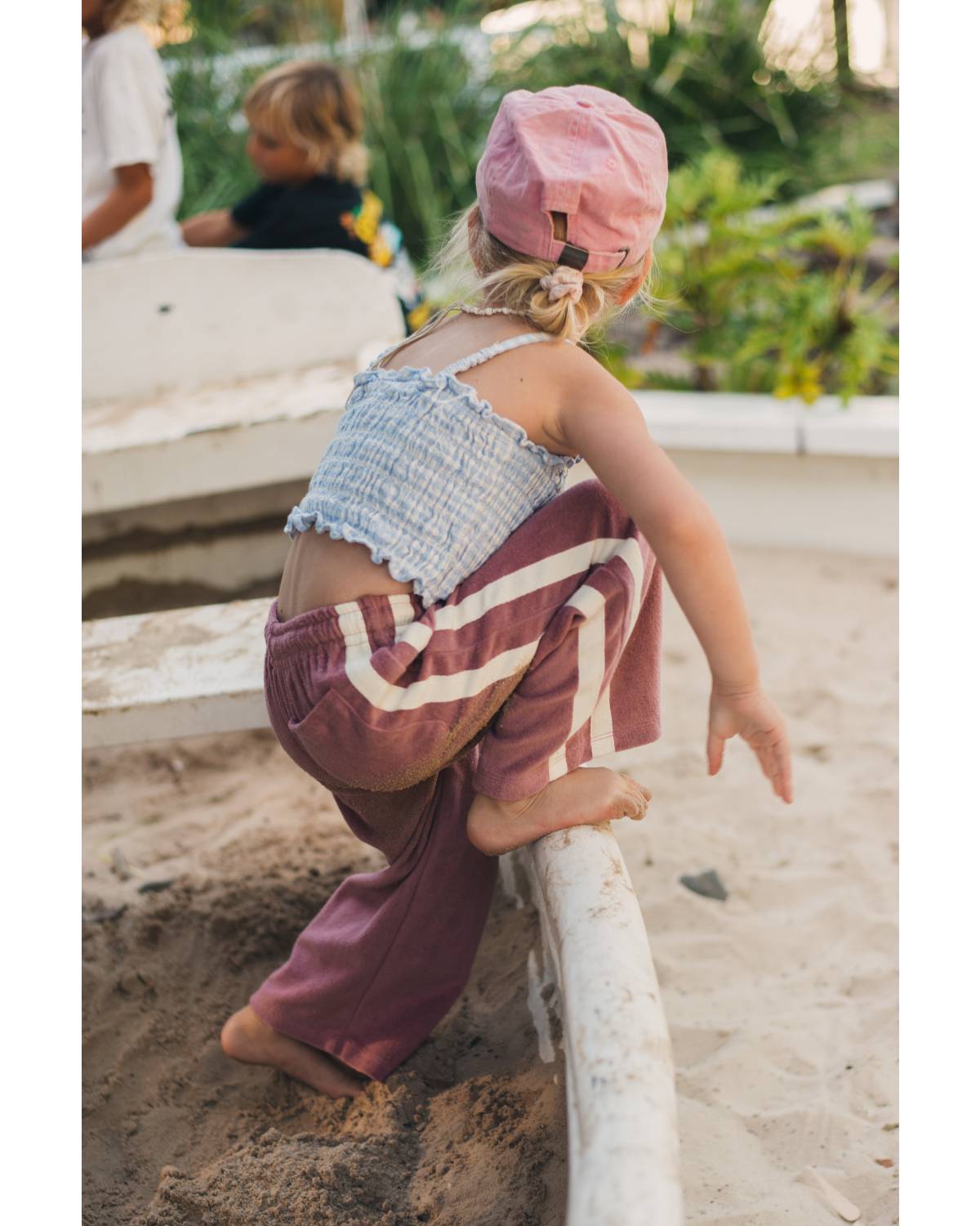 Front view of Mini Terry Pant