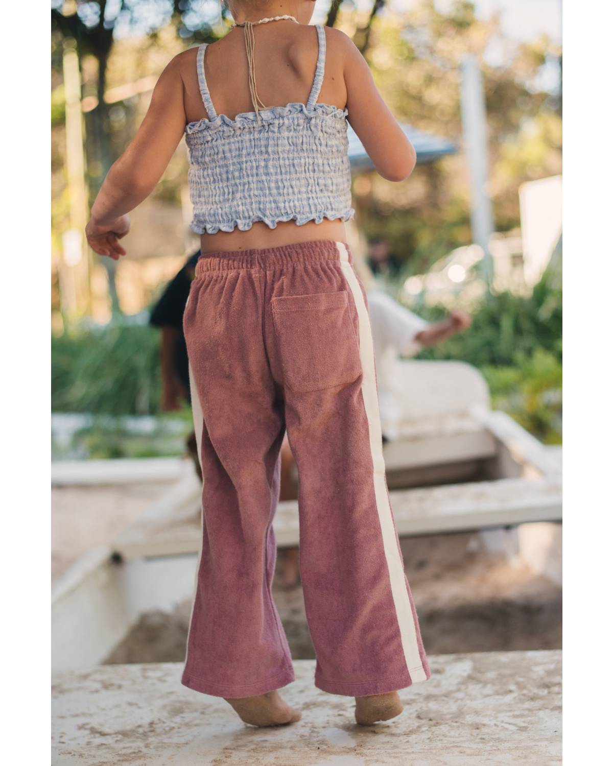 Back view of Mini Terry Pant