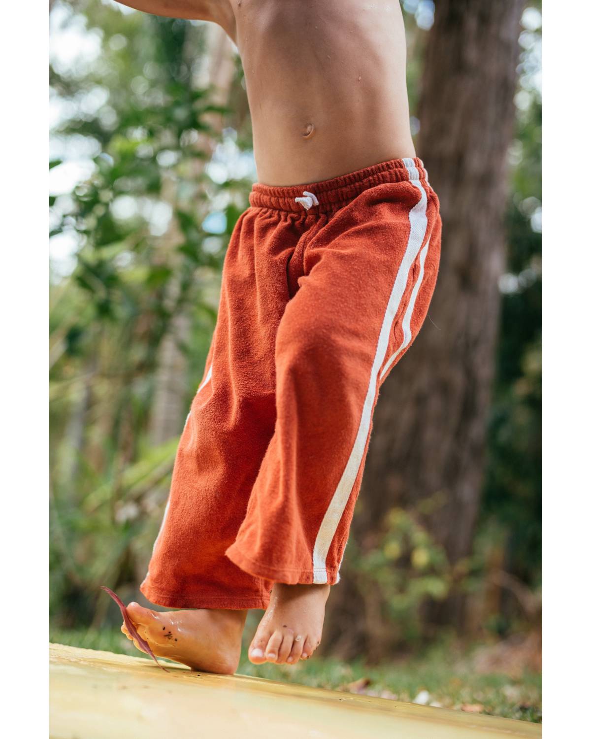 Mini Terry Pant in Red - Atmosea