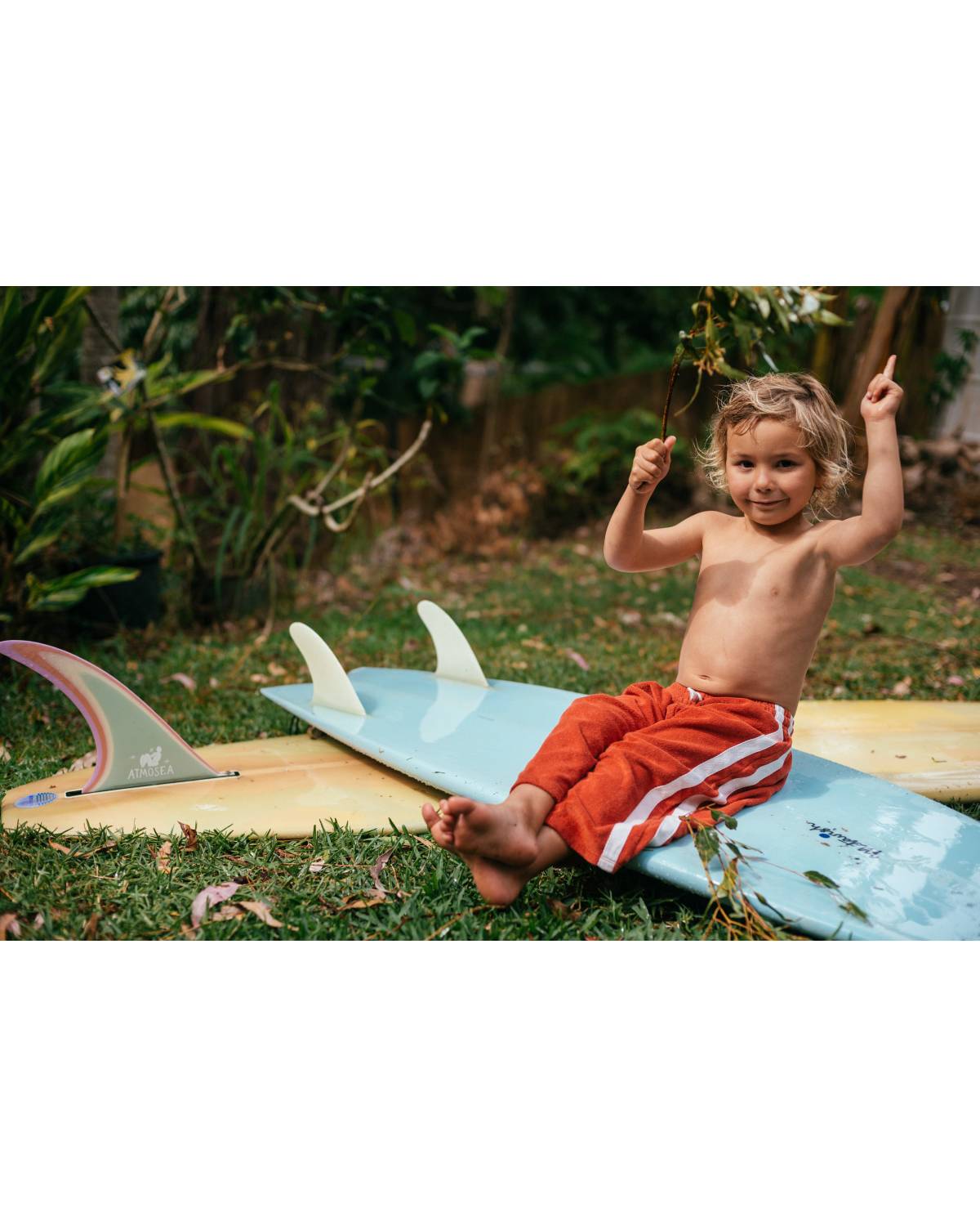 Mini Terry Pant in Red - Atmosea