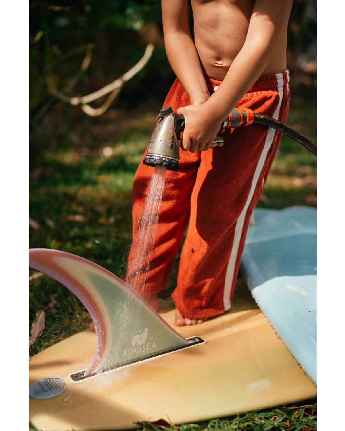Mini Terry Pant in Red - Atmosea
