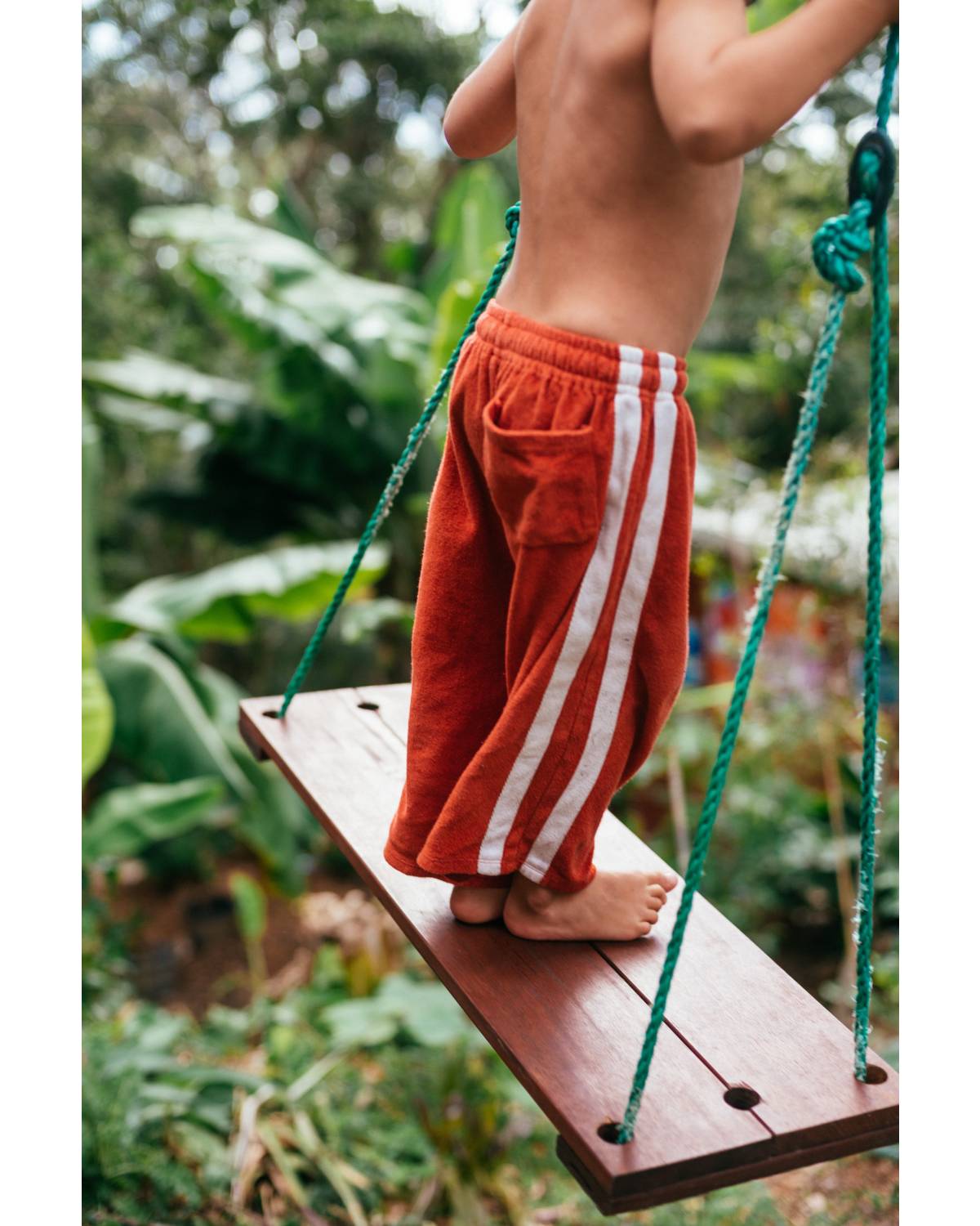 Mini Terry Pant in Red - Atmosea