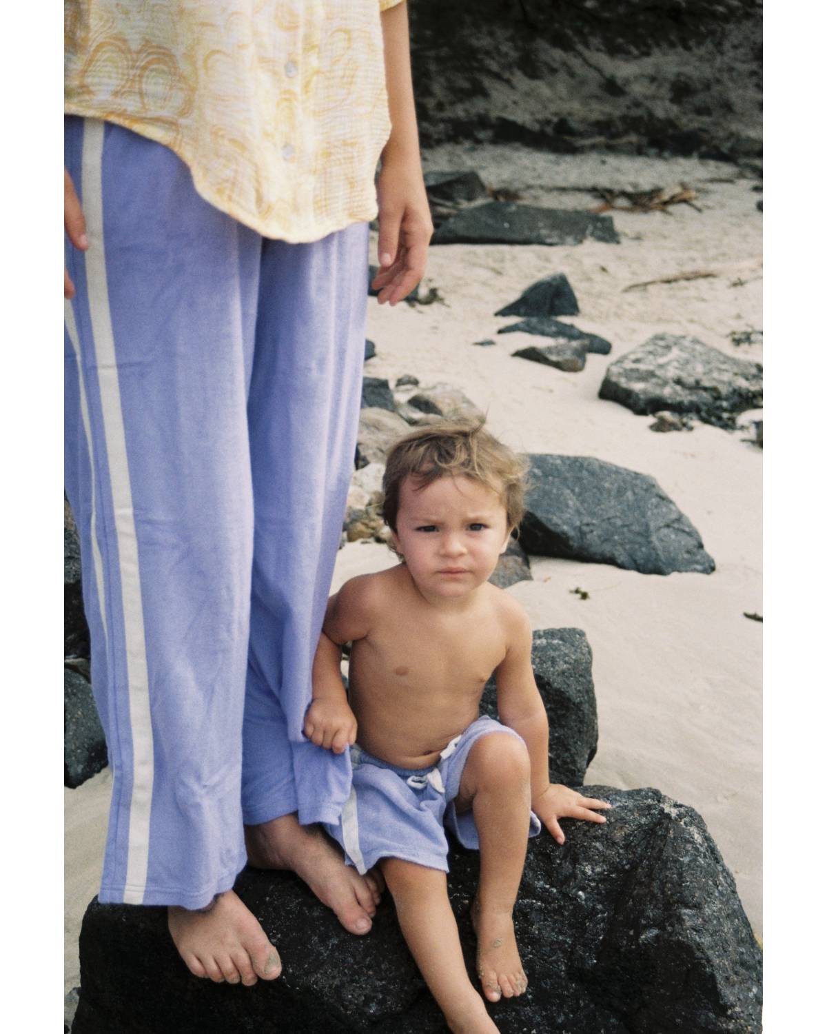Mini Terry Towelling Shorts in Lavender - Atmosea