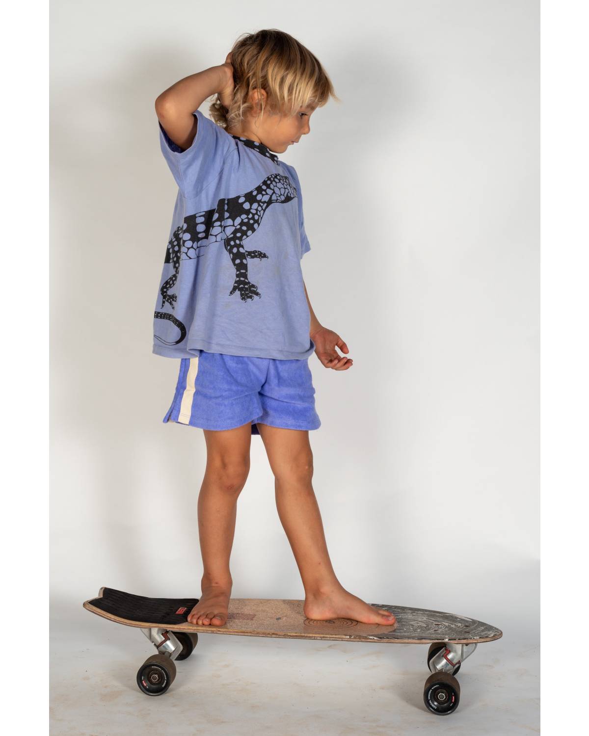 Mini Terry Towelling Shorts in Lavender - Atmosea