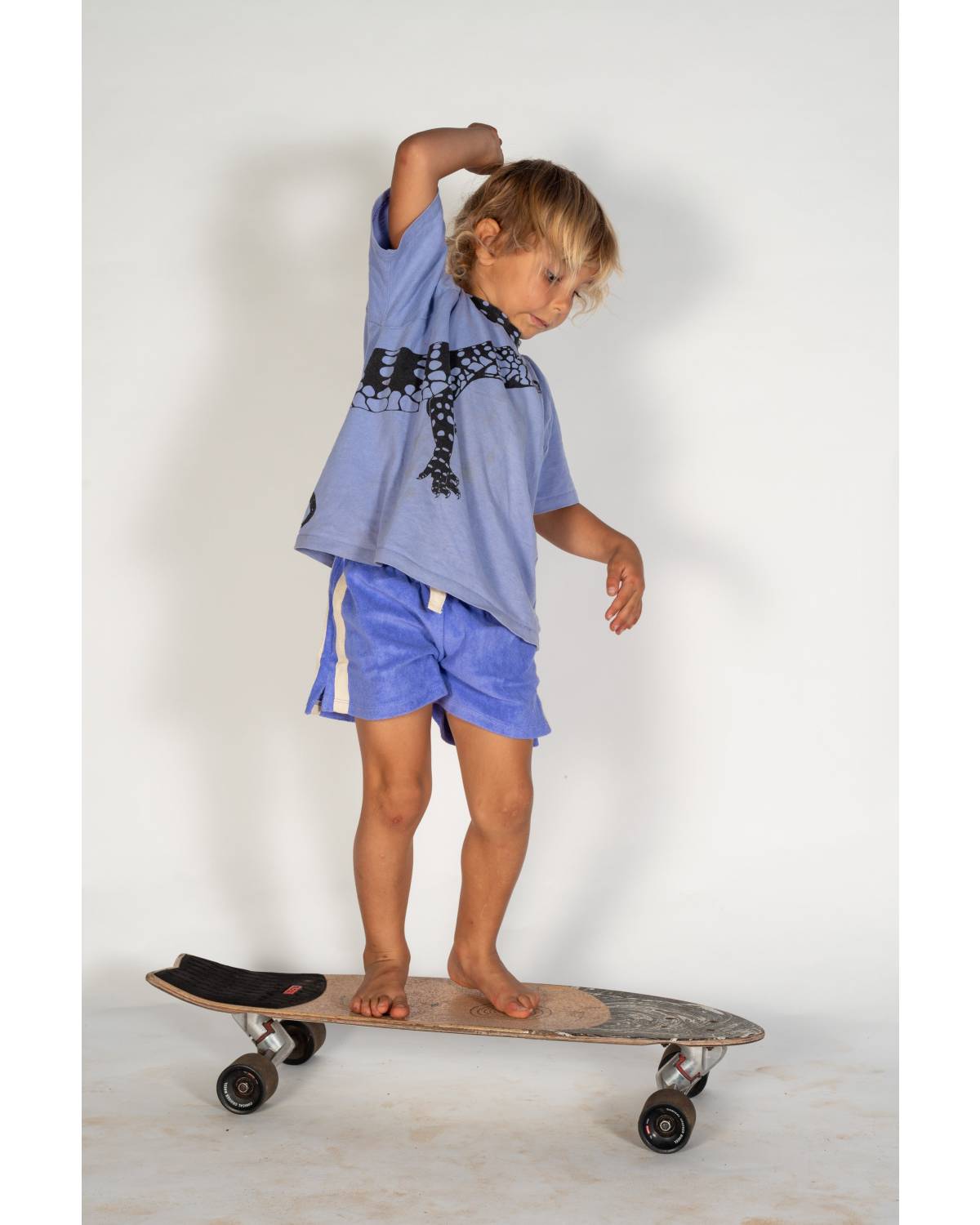 Mini Terry Towelling Shorts in Lavender - Atmosea