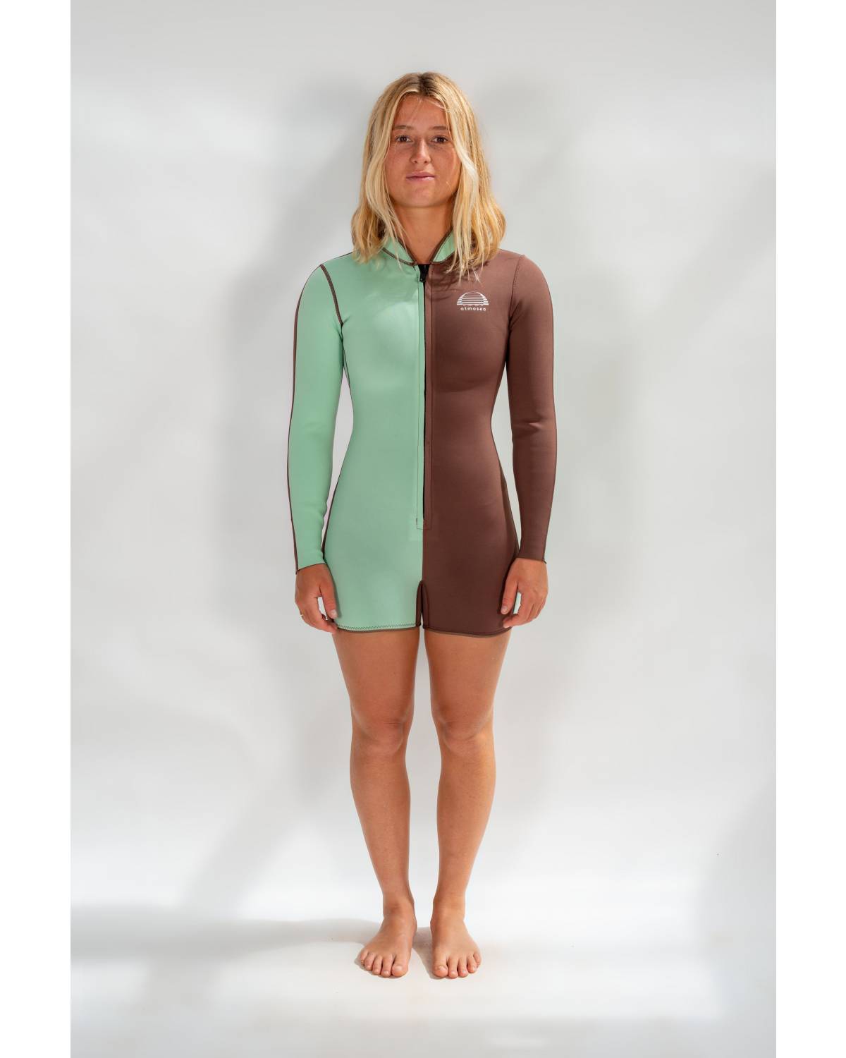 Mint Slice Spring Suit Front Zip - Atmosea
