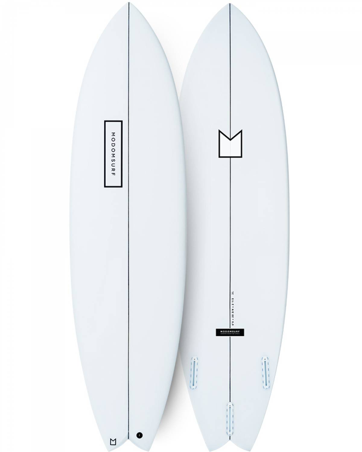 MODOM SURF ファンボード ホワイト　5'10 33L Surfboard | Modom Surf Mod Fish | Boardcave Australia