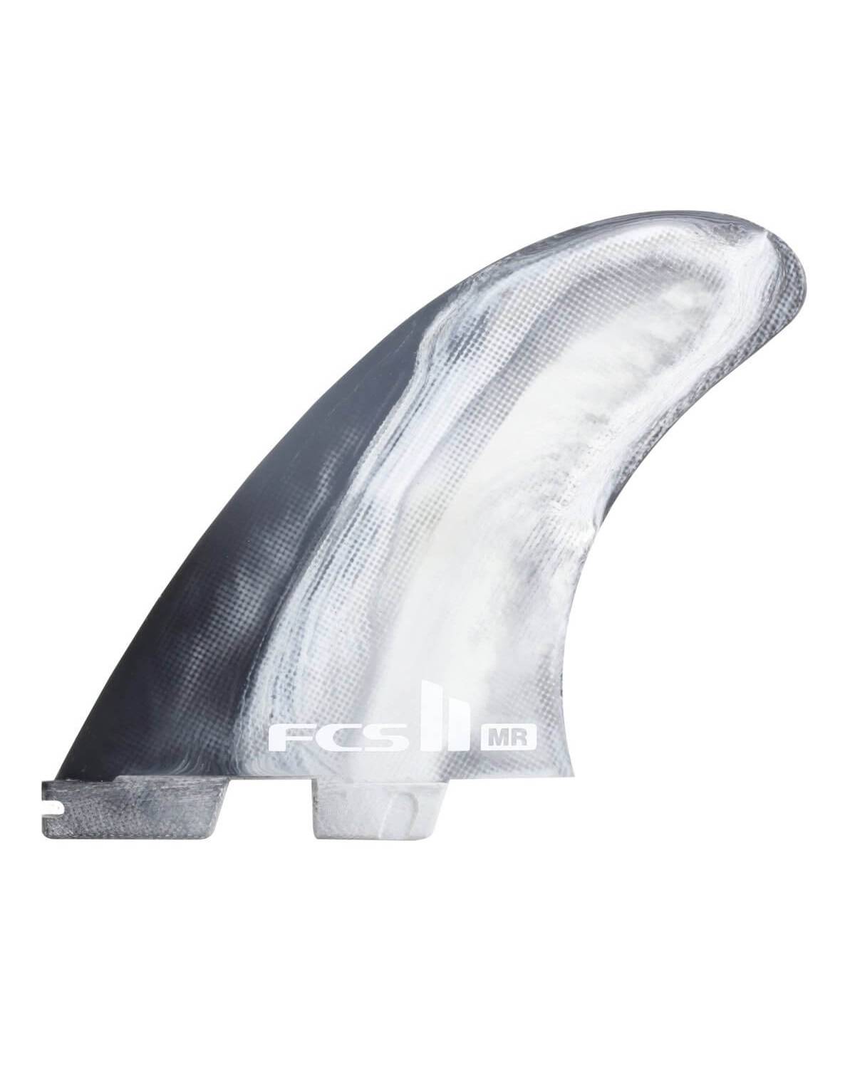 FCS II Mark Richards PC Twin + Stabiliser Fins - Black/White