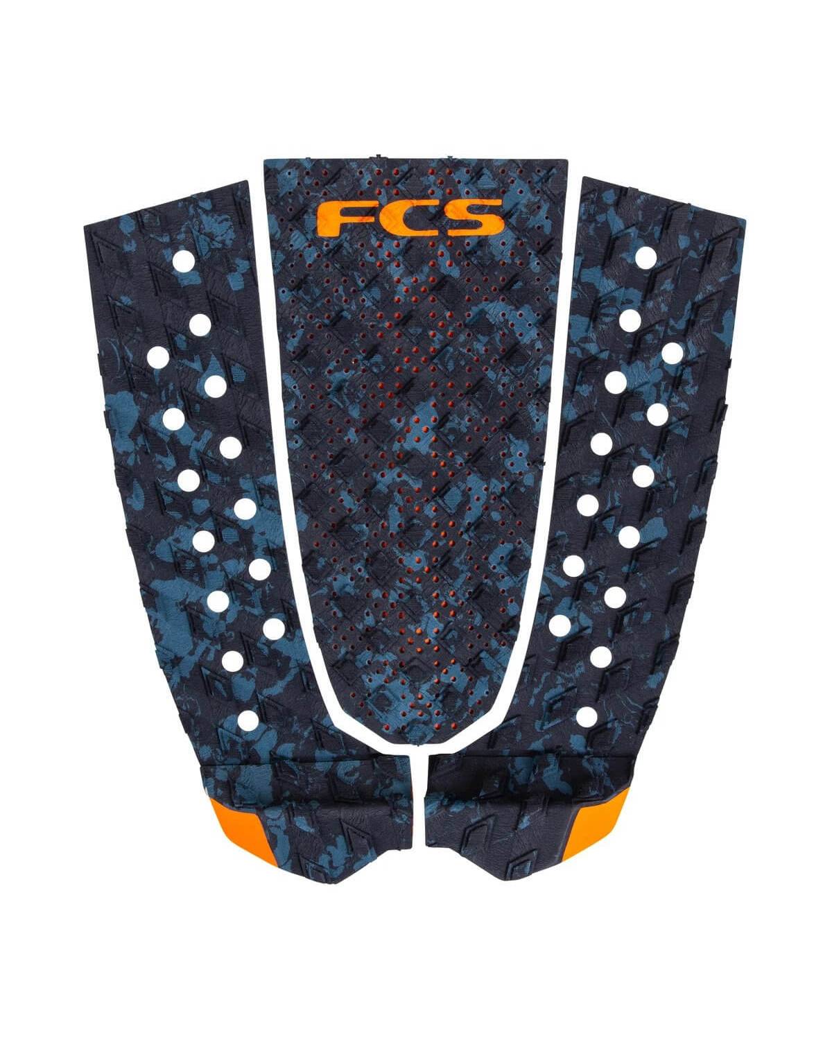 FCS T-3-Blue Fleck/Orange