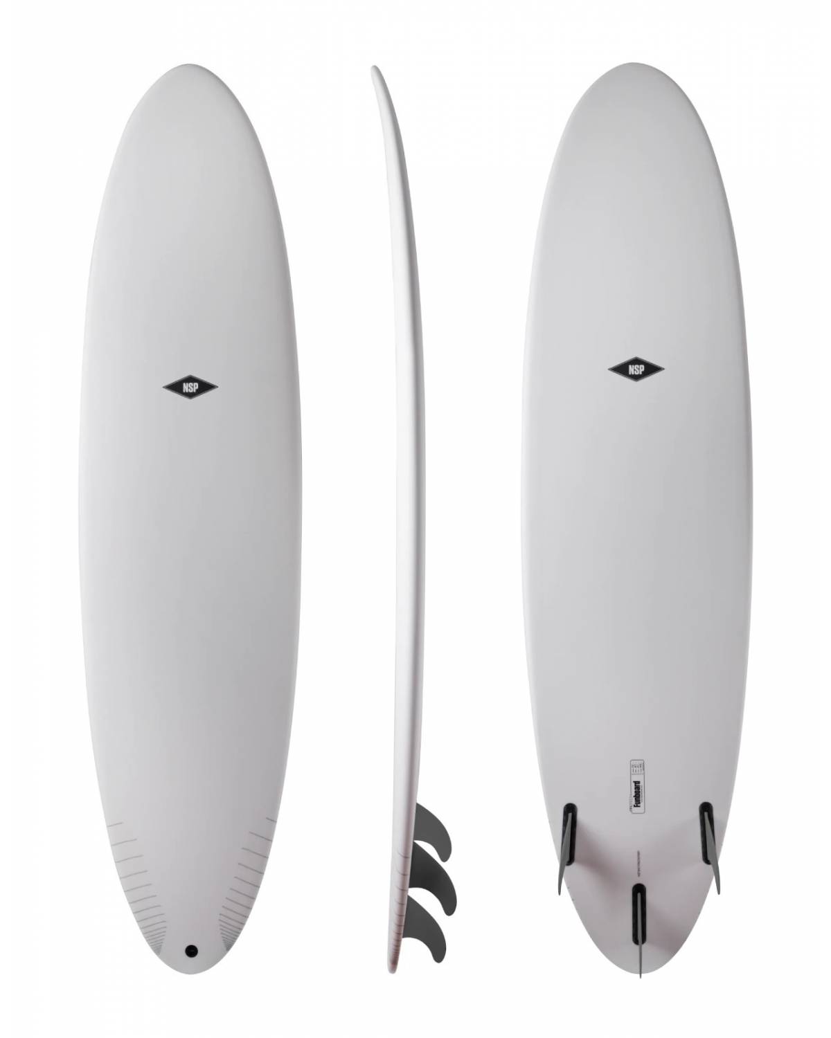 Funboard - Protech - 7'2" | 49 L / White Tint