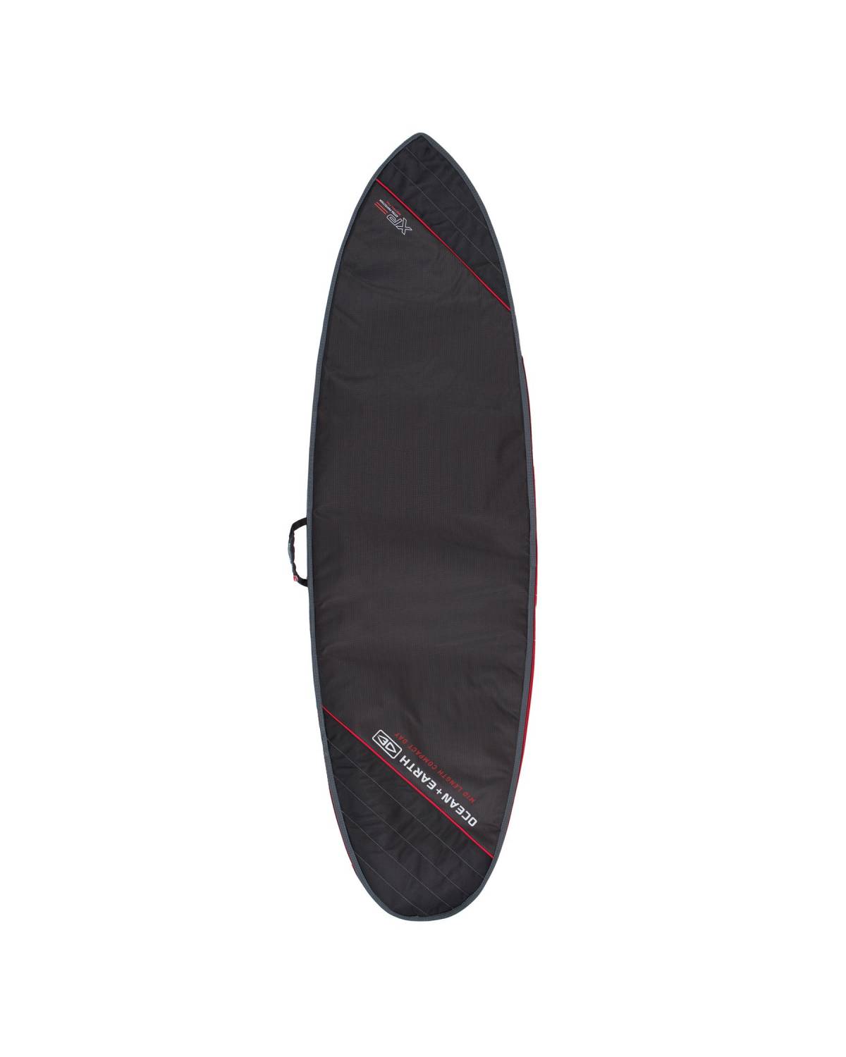 Ocean and Earth Compact Day Midlength Cover - Black/Red