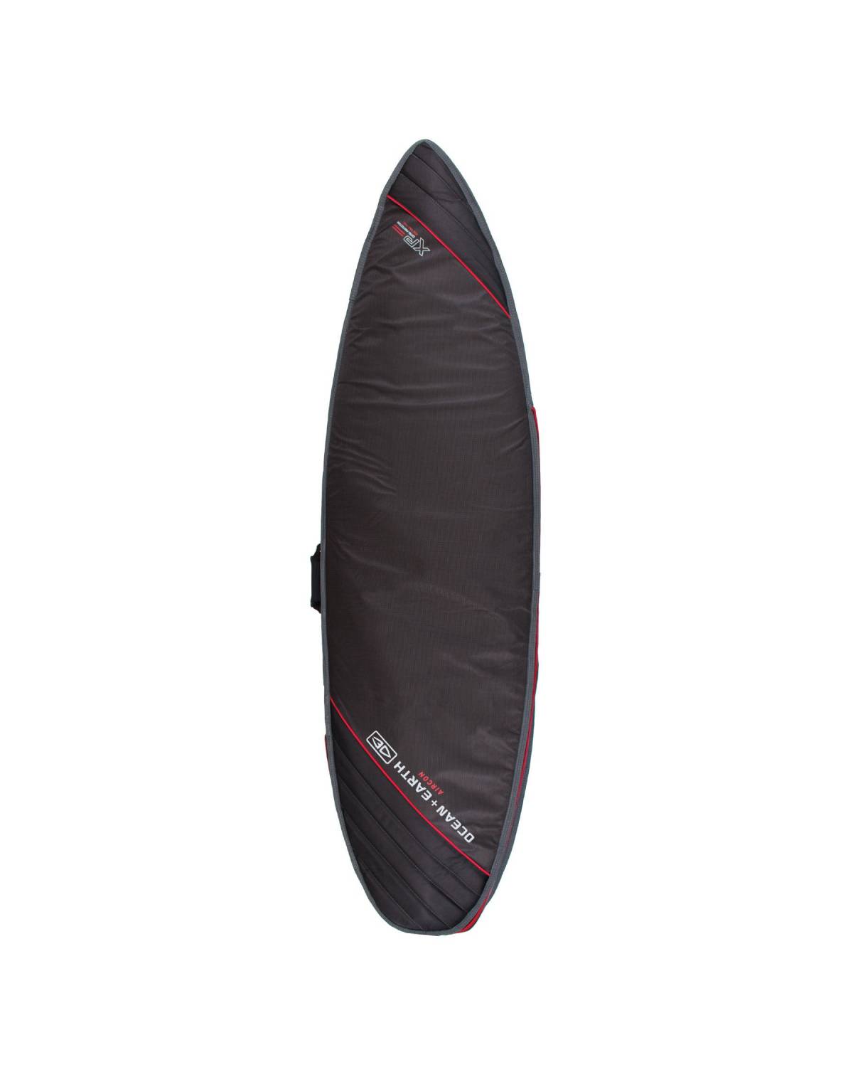 Ocean and Earth Aircon Shortboard Cover - Black Red 