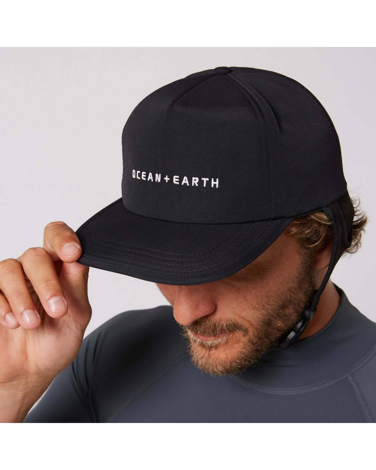 Ocean and Earth Bingin Strap Back Surf Cap - Black
