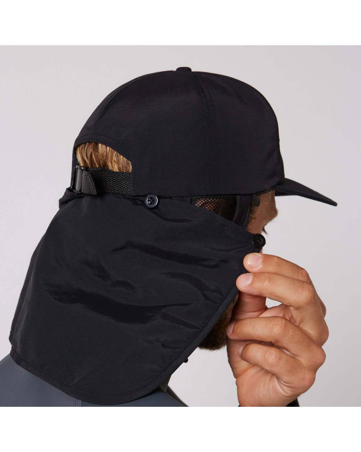 Ocean and Earth Bingin Strap Back Surf Cap - Black