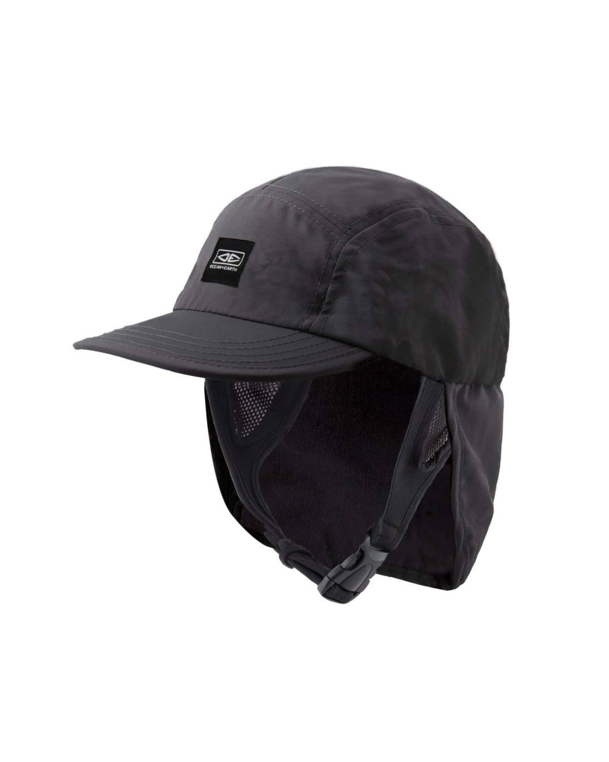 Ocean and Earth Indo 5 Panel Legionnaire Surf Cap - Charcoal 