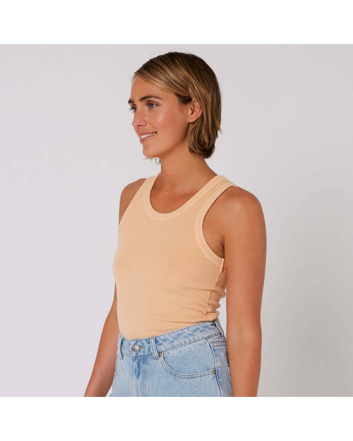 Rib Tank - Peach Fuzz