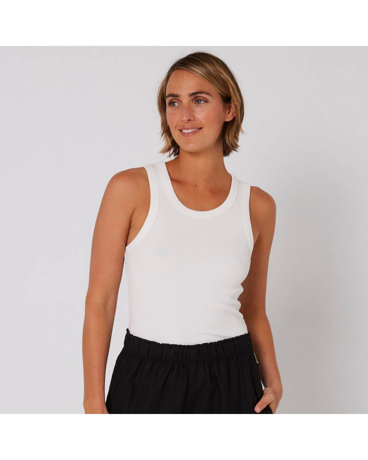 Rib Tank - White