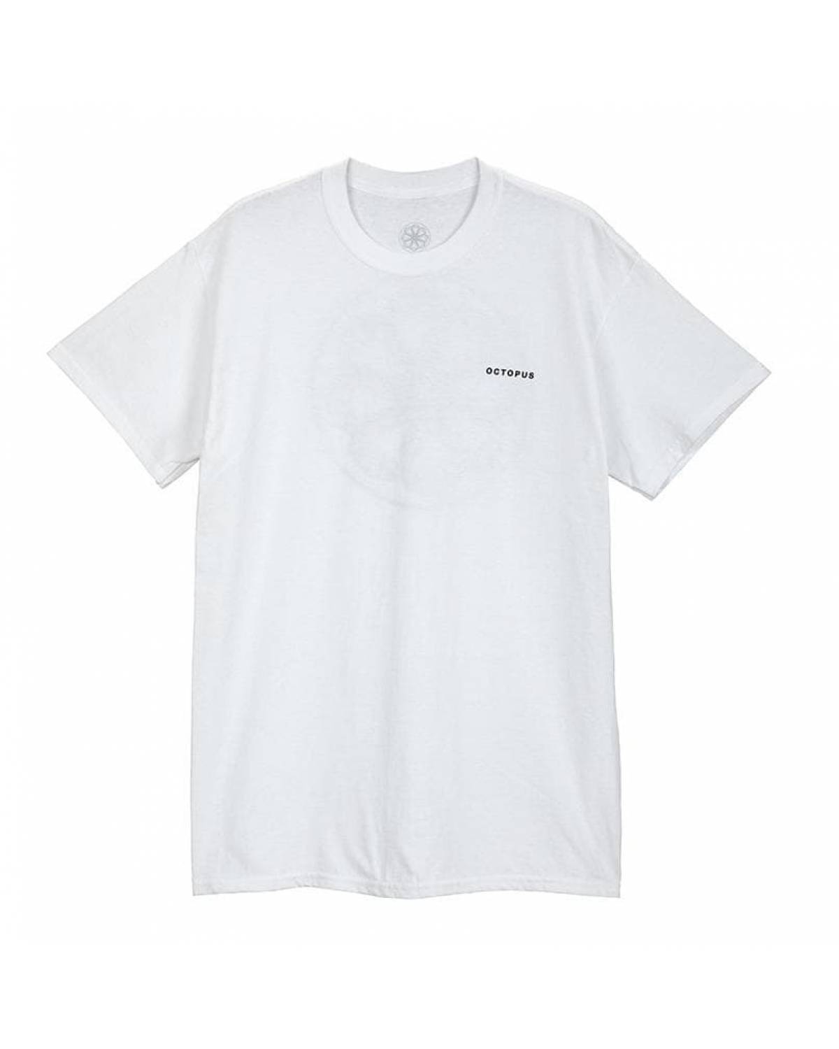 Octopus logo tee - white - front