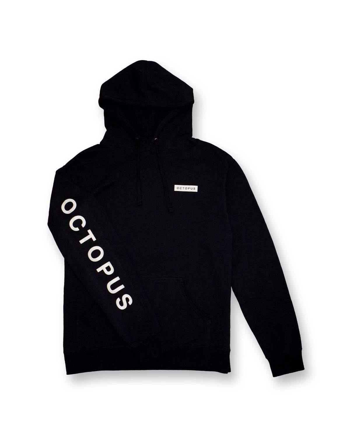 Octopus Massive Logo Hoodie - Black - front