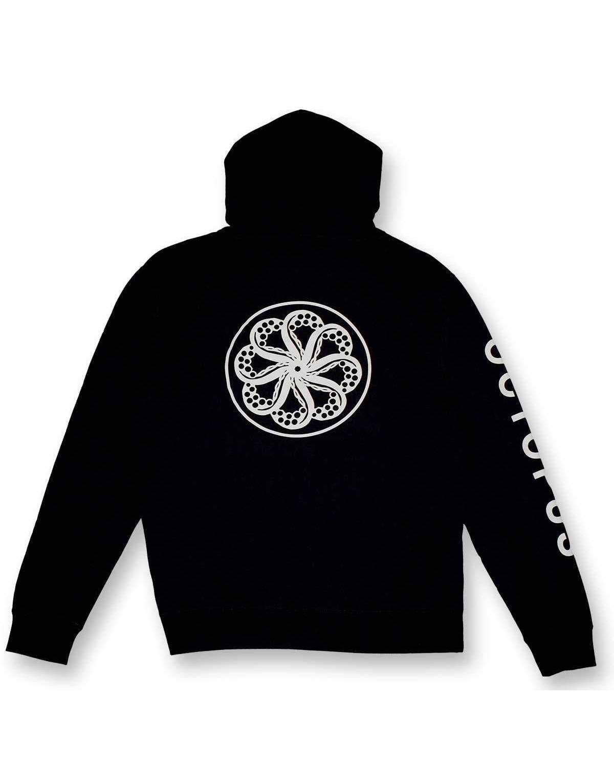 Octopus Massive Logo Hoodie - Black - back