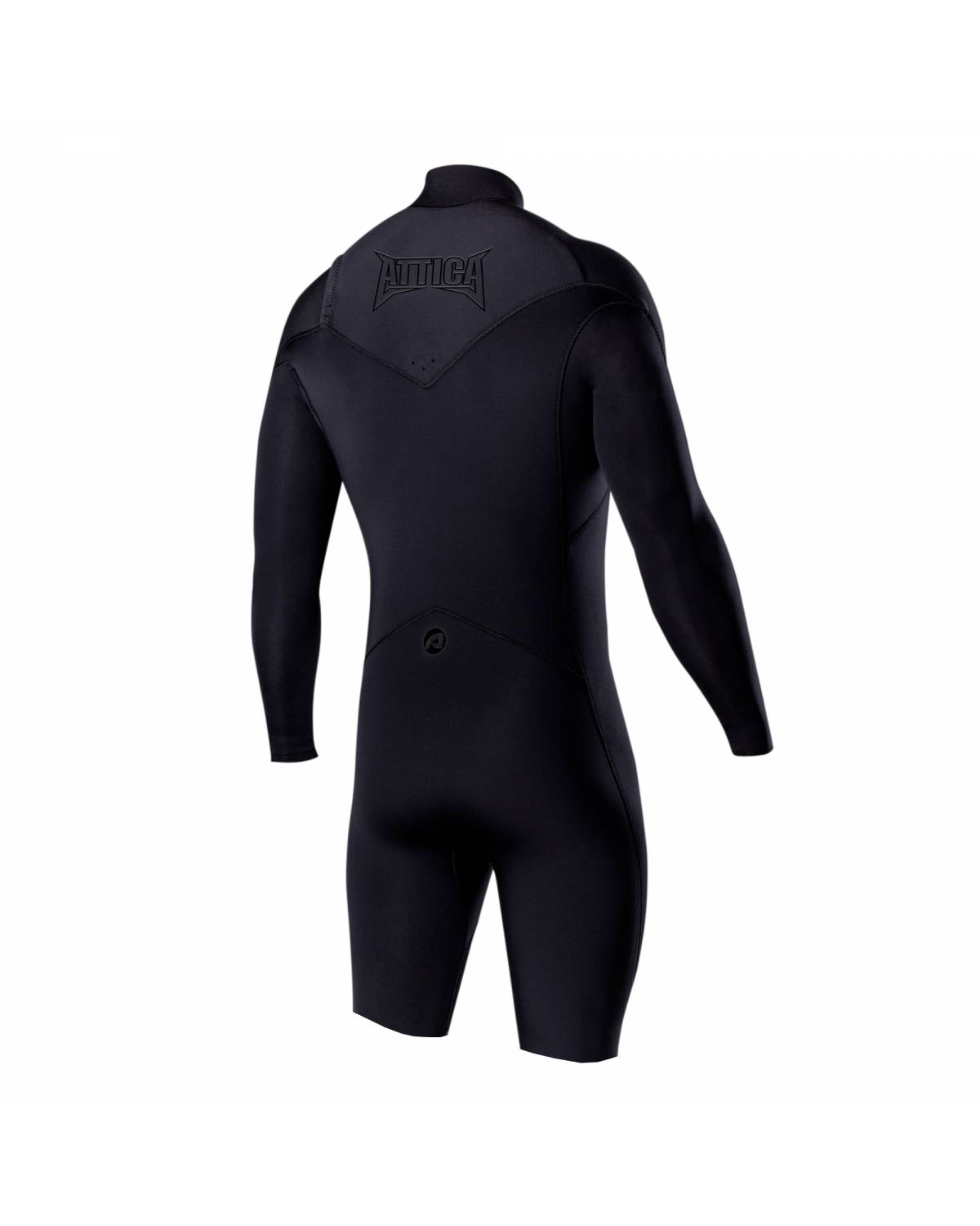 OMEGA Long Sleeve Chest Zip 2/2mm Spring - BLACK / BLACK 