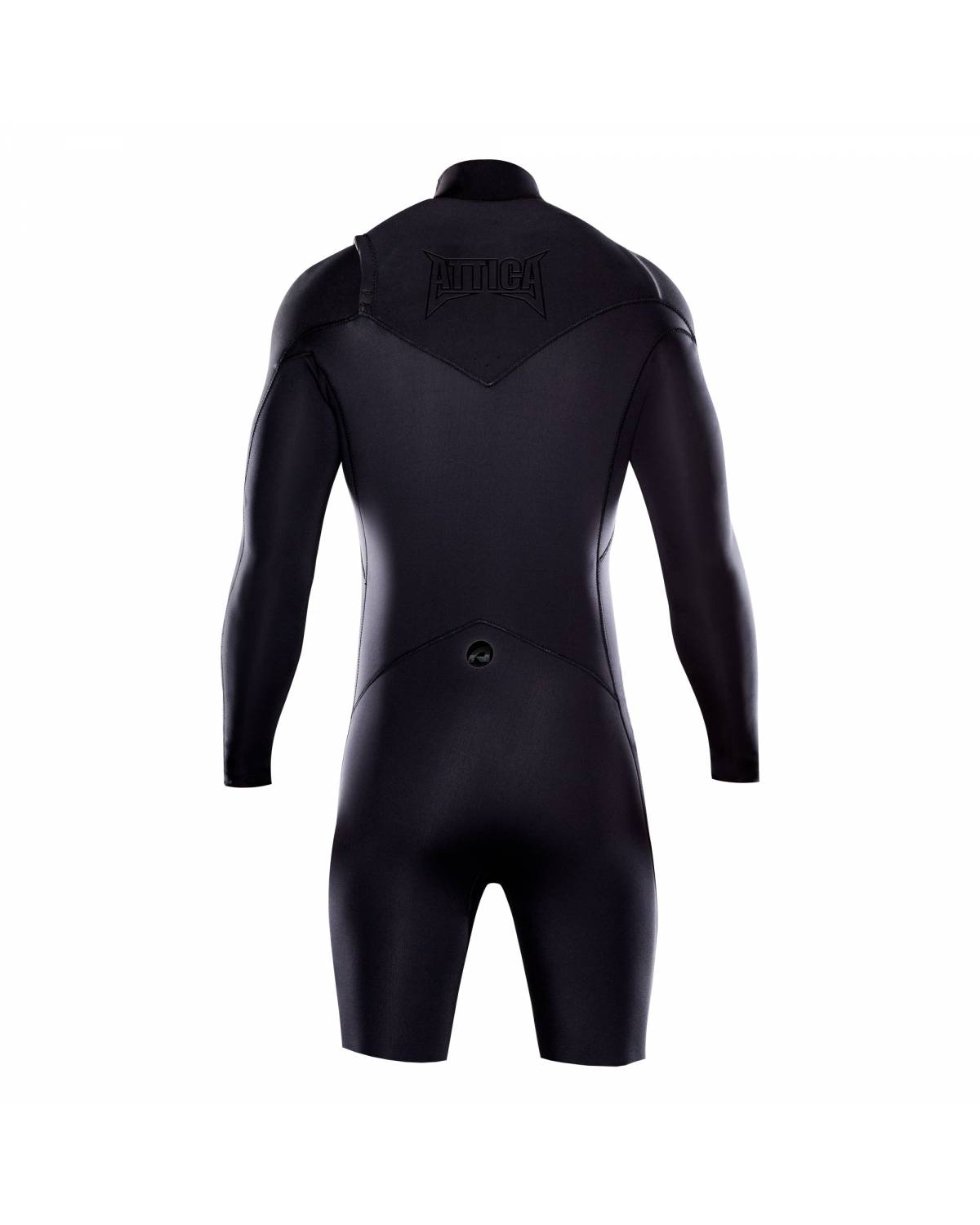 OMEGA Long Sleeve Chest Zip 2/2mm Spring - BLACK / BLACK 