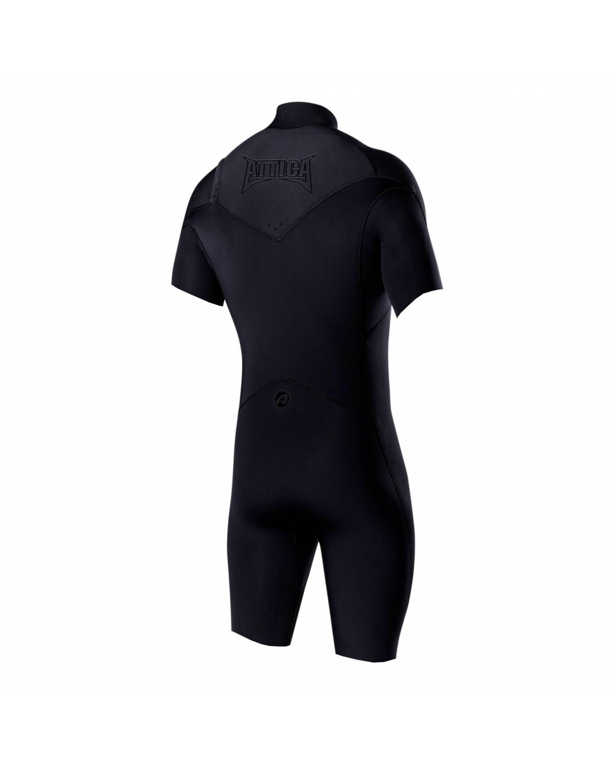 OMEGA Short Sleeve Chest Zip 2/2MM Spring - BLACK / BLACK