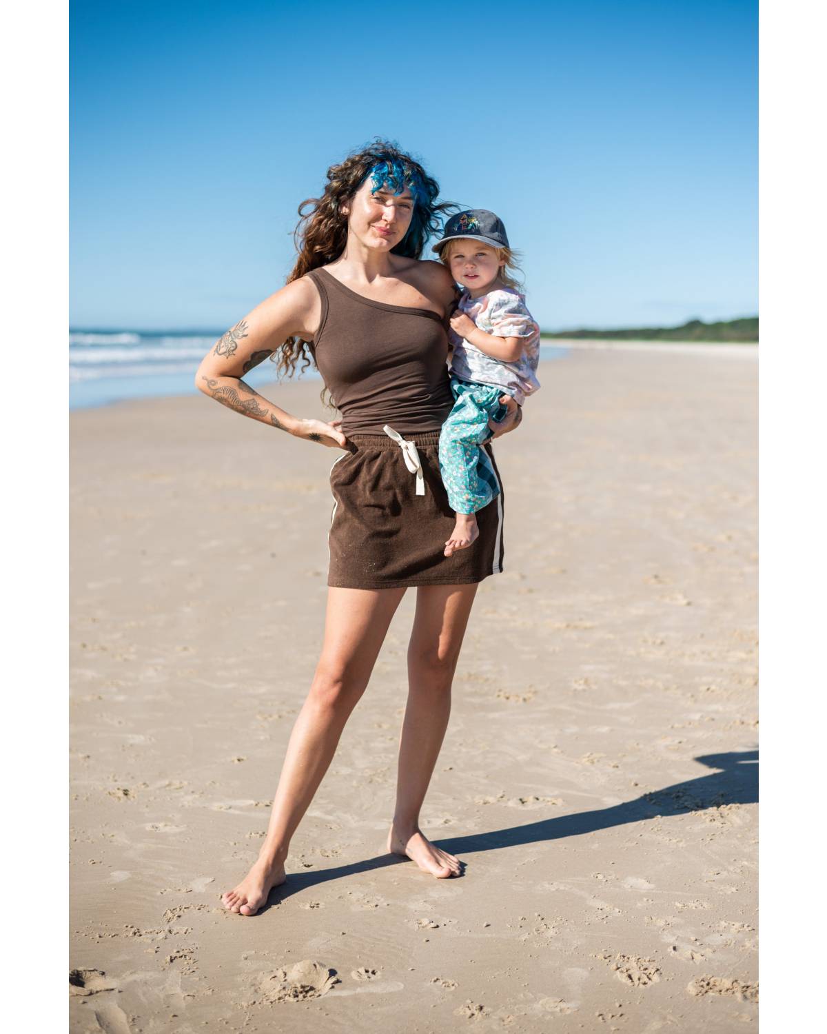 One Shoulder Crop Beach Lifestyle