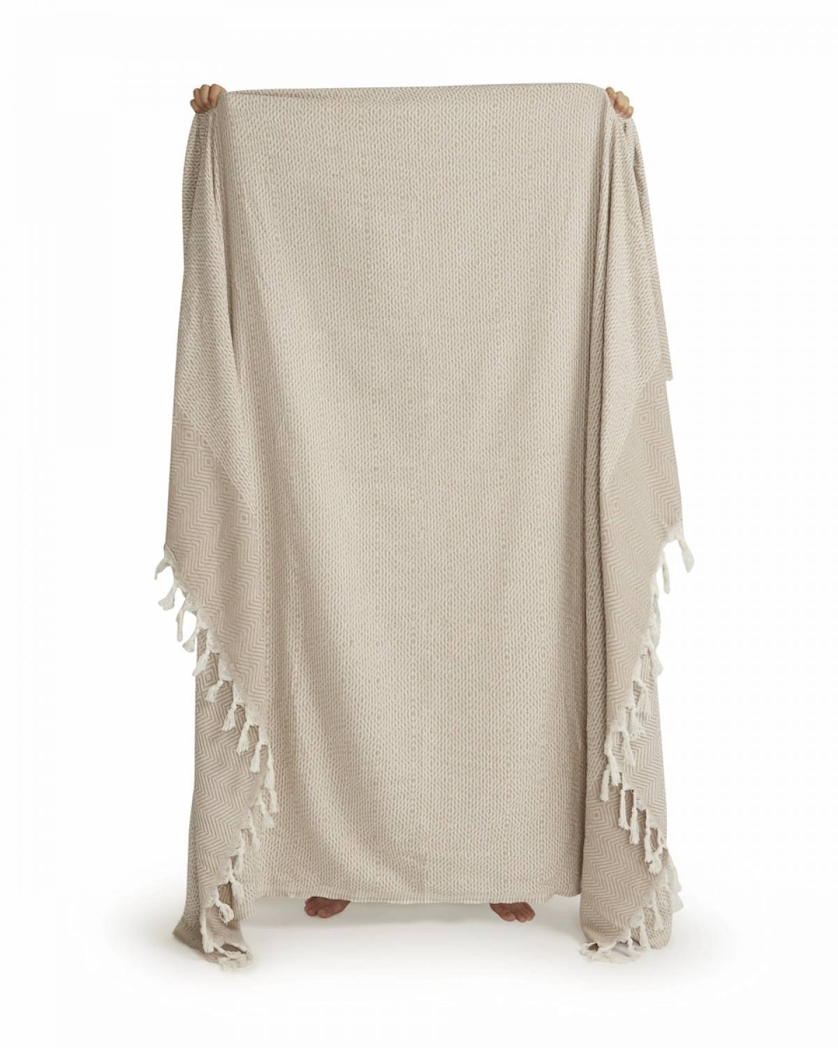 OZoola Diamond Family Beach Blanket - Sand