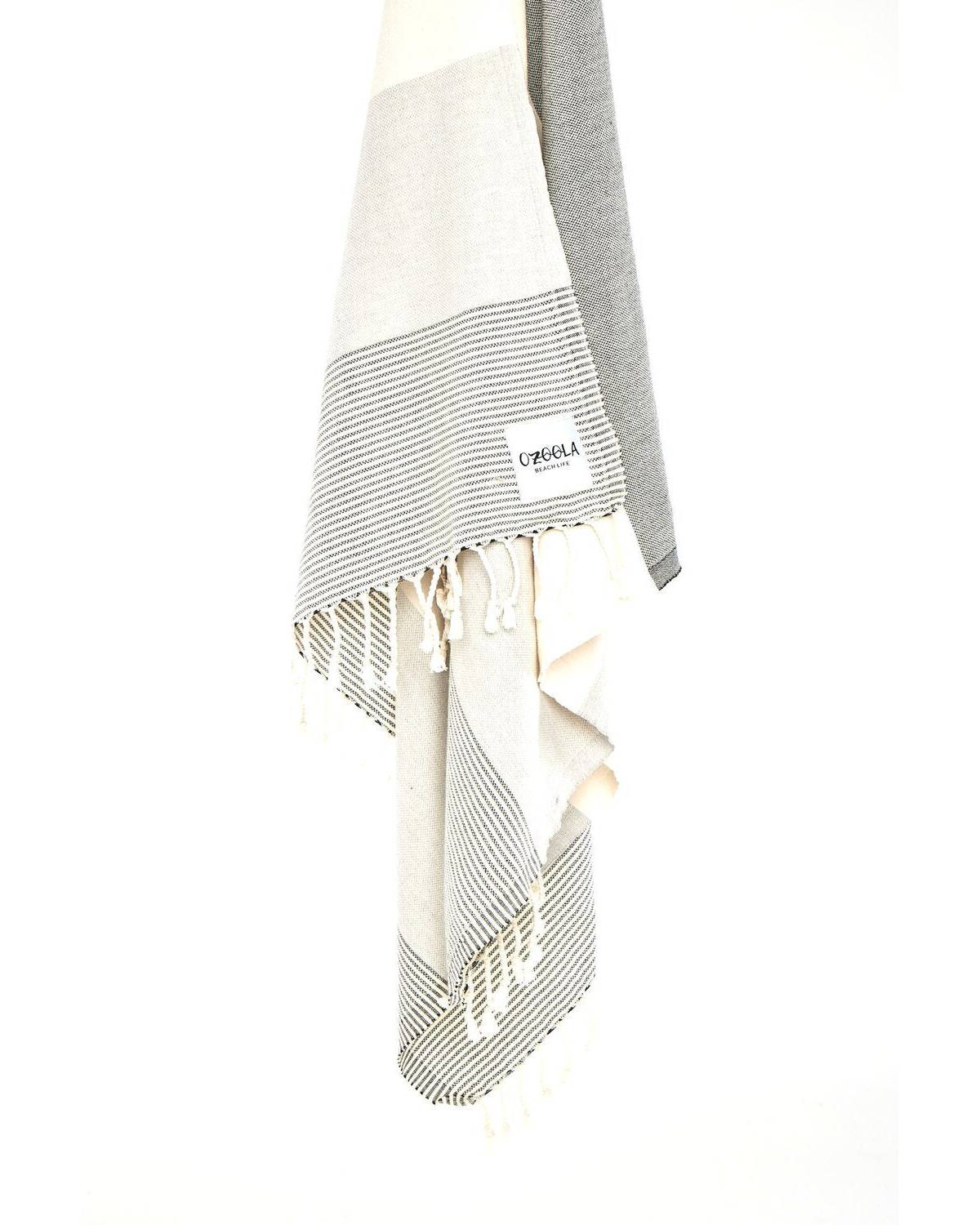 Johnny Turkish Towel - Natural Grey