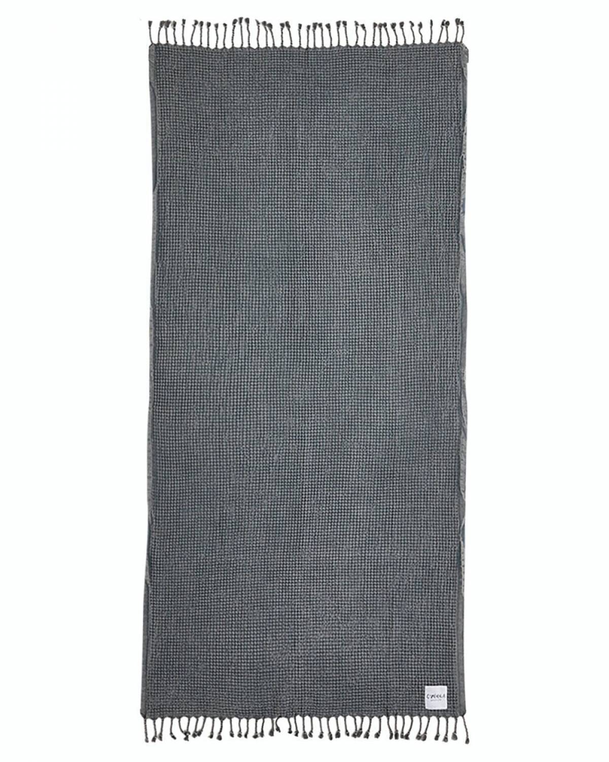 OZoola Waffle Beach Towel - Charcoal