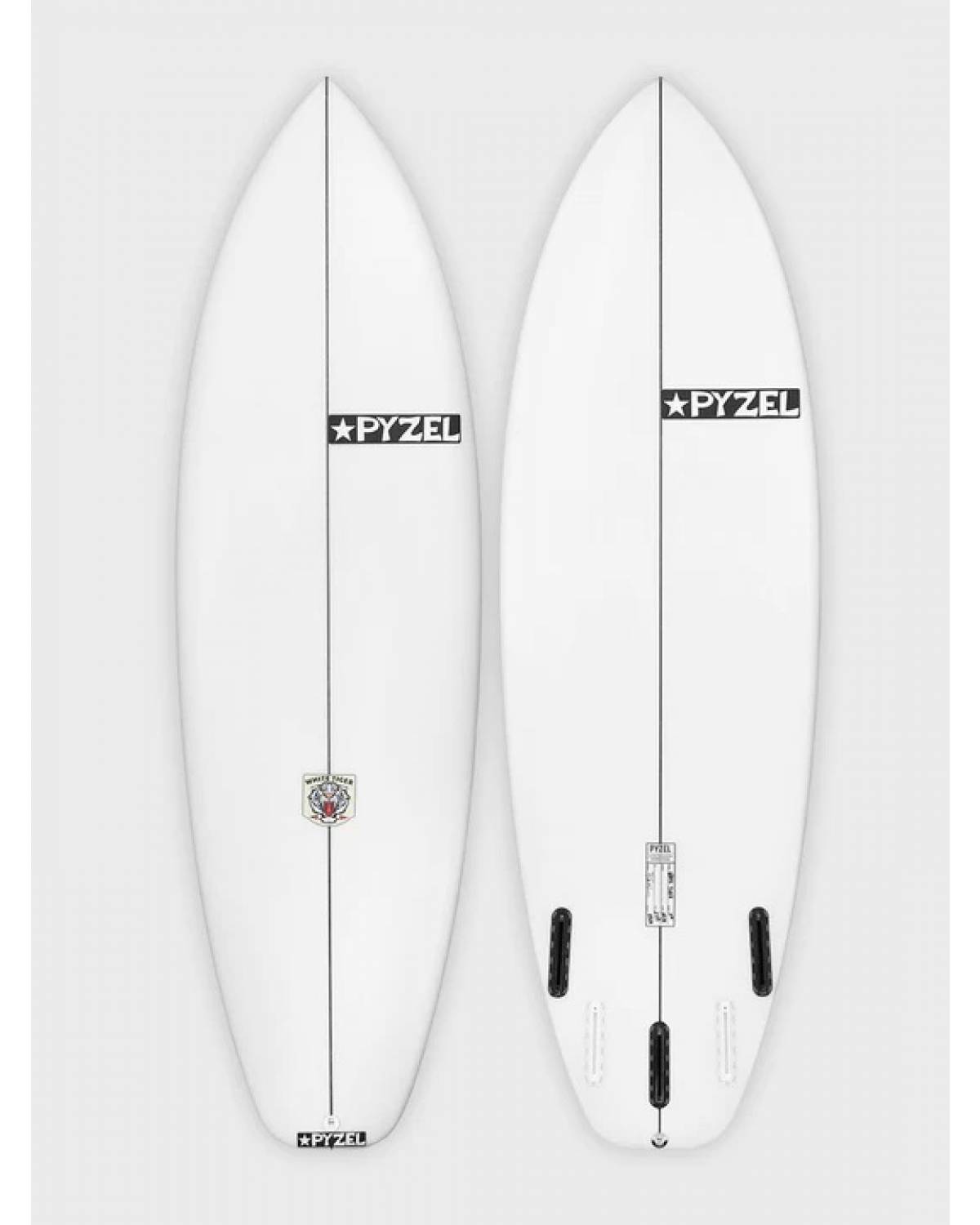 White Tiger (Pyzel) - 5' 5" x 19 3/8" x 2 1/2" x 29.5L - FCS II