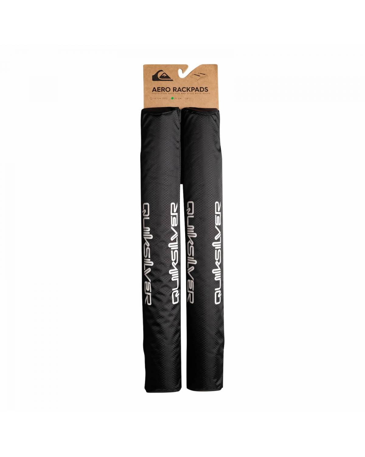 Quiksilver Aero Roof Rack Pads - Double Black in packaging