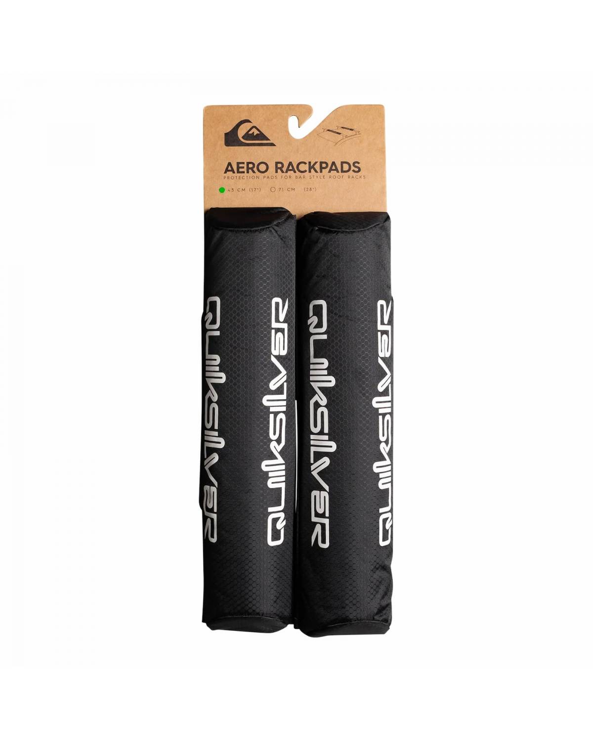 Quiksilver Aero Roof Rack Pads - Single Black in packaging