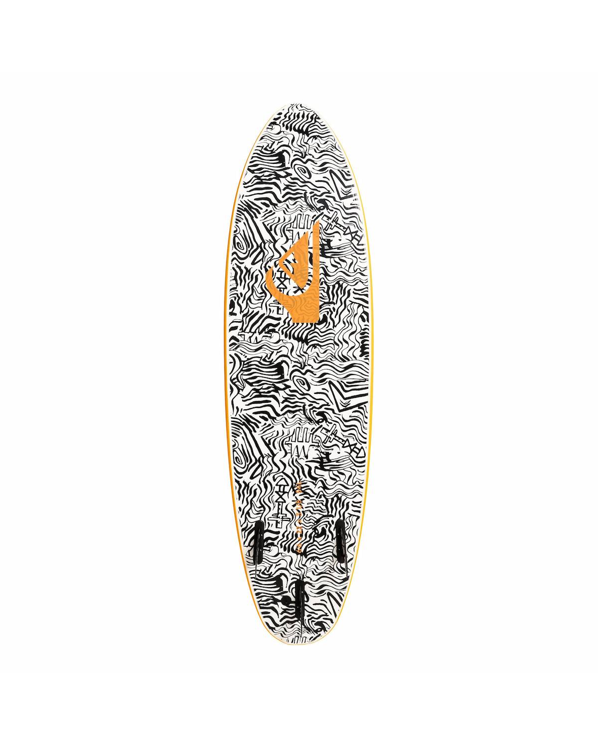 Quiksilver Discus Softboard 6'6 - Pumpkin bottom