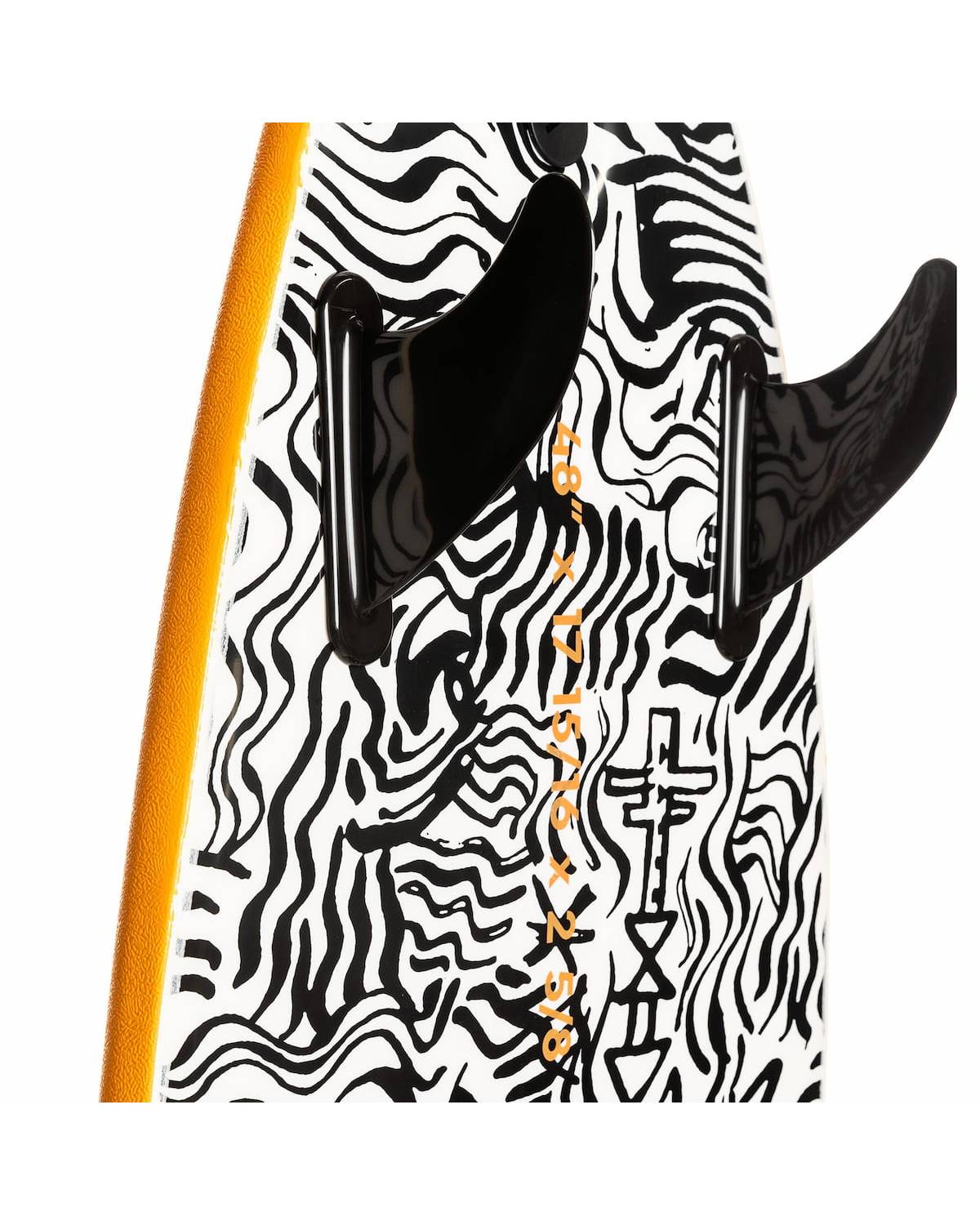 Quiksilver Grom Softboard 48" - Pumpkin fins and size