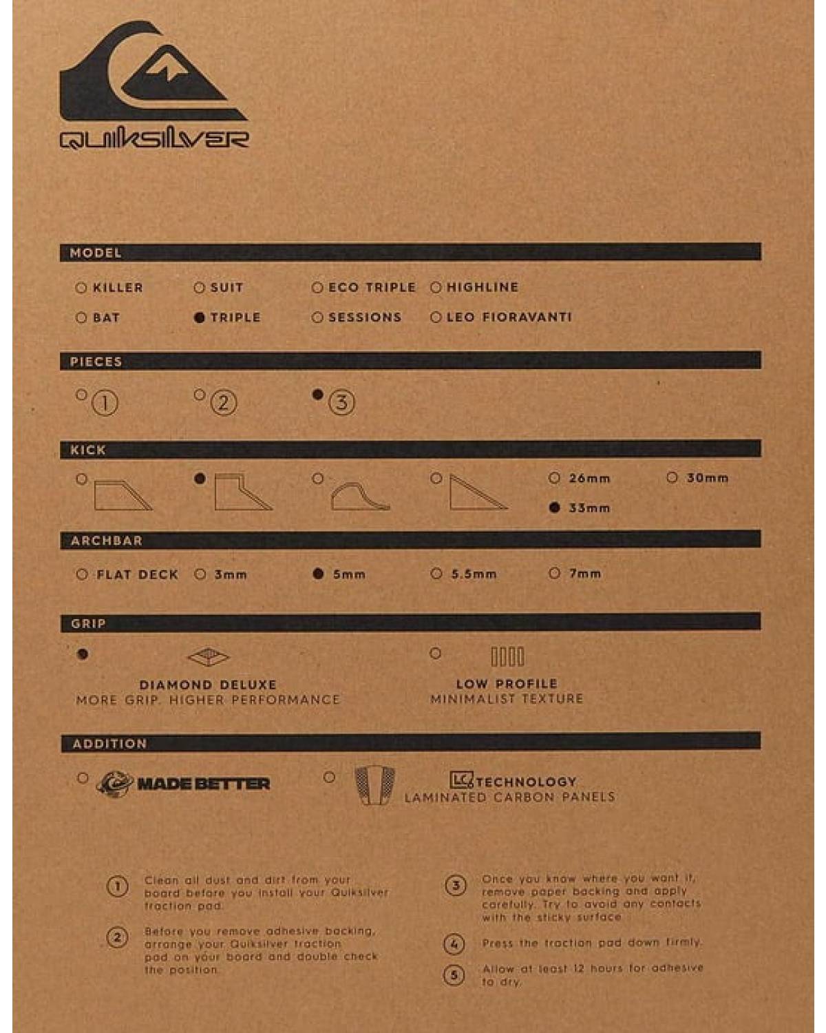 Quiksilver Triple Traction - packaging