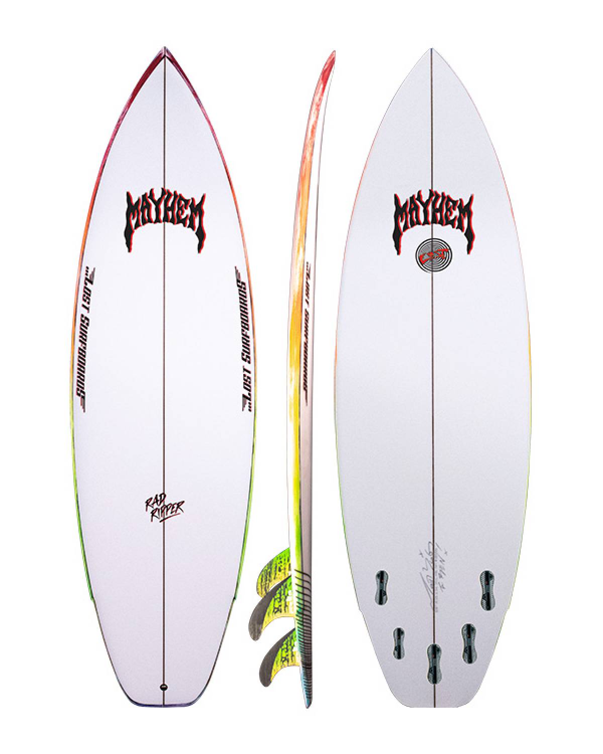 Rad Ripper (Lost) - 5' 11" x 20 1/4" x 2 7/16" x 33L - FCS II