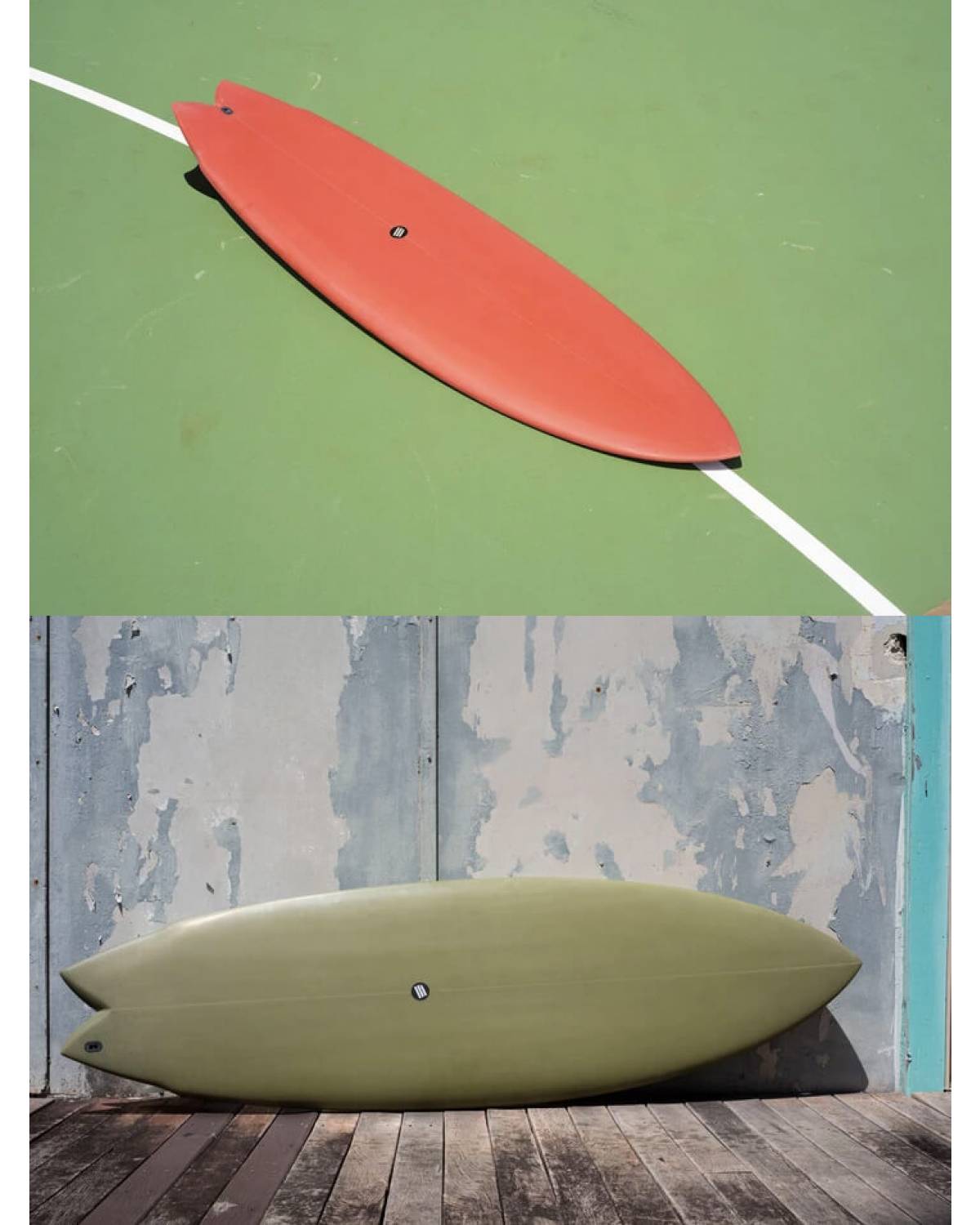 Emery Retoro bay twin fin 5’10 retro-twin-emery-surfboards-