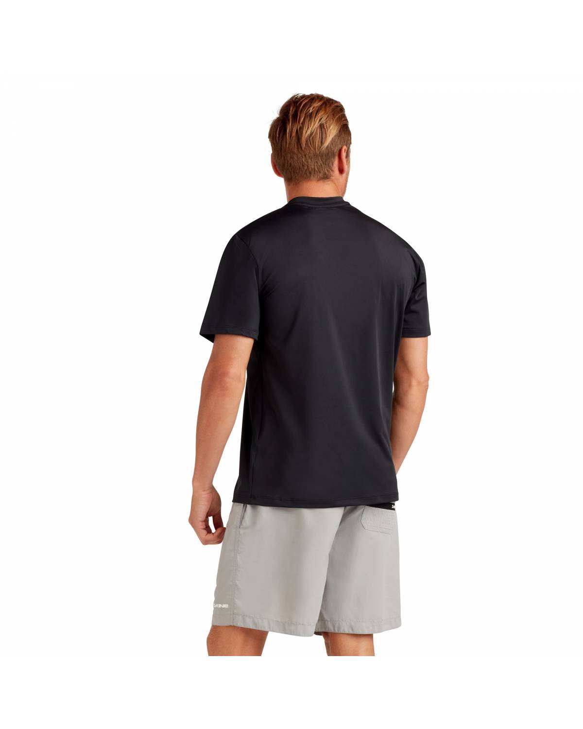 Roots Loose Fit Short Sleeve Rashguard Crew - Black White