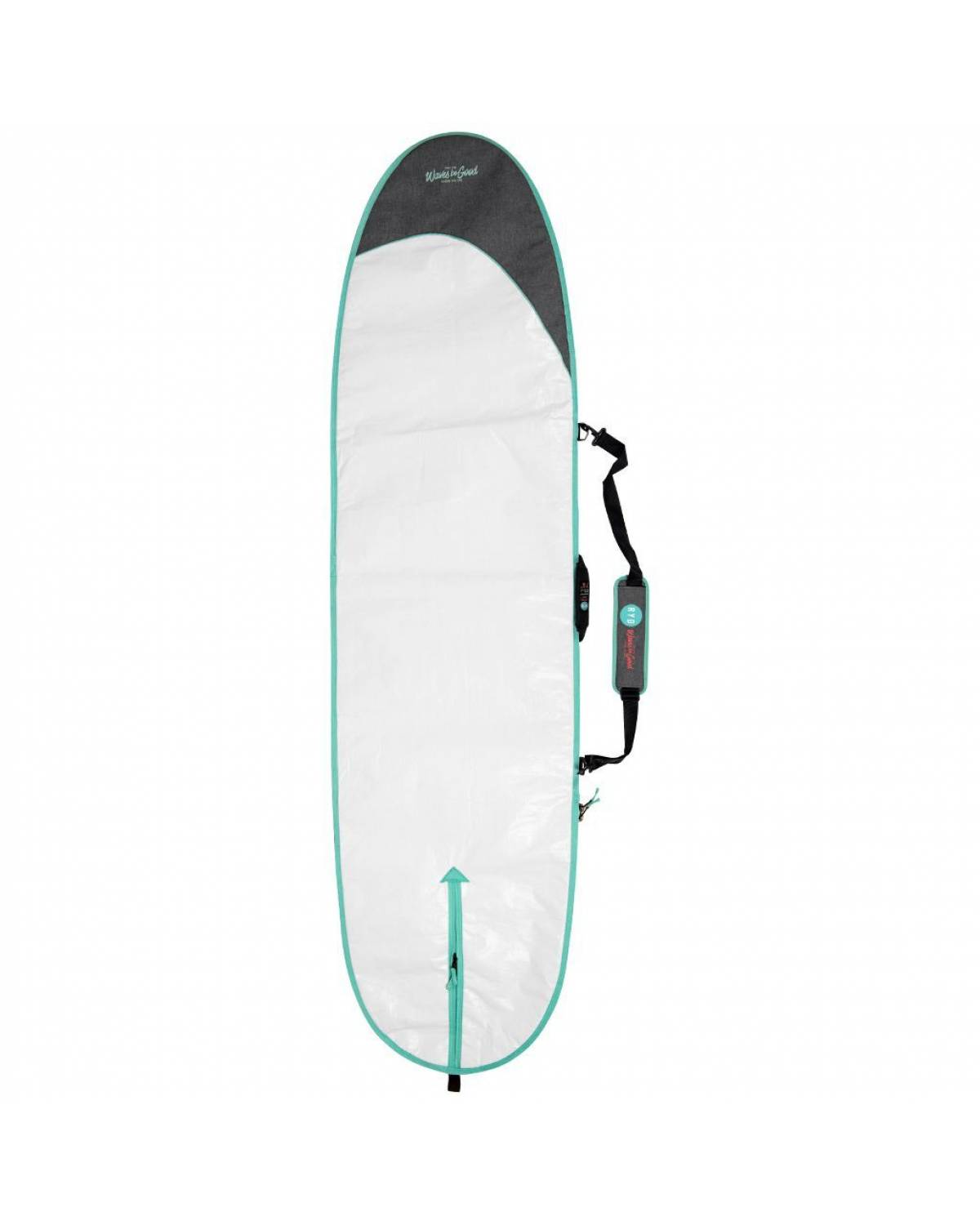 RYD Layback Simple Day Use Bag - White/Aqua - Back