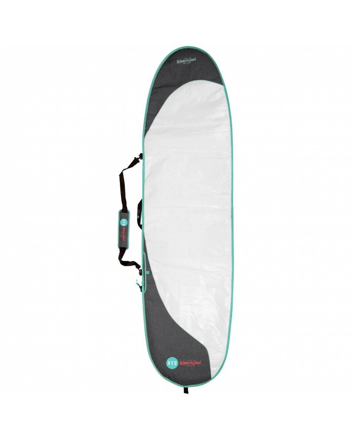 RYD Layback Simple Day Use Bag - White/Aqua - Front