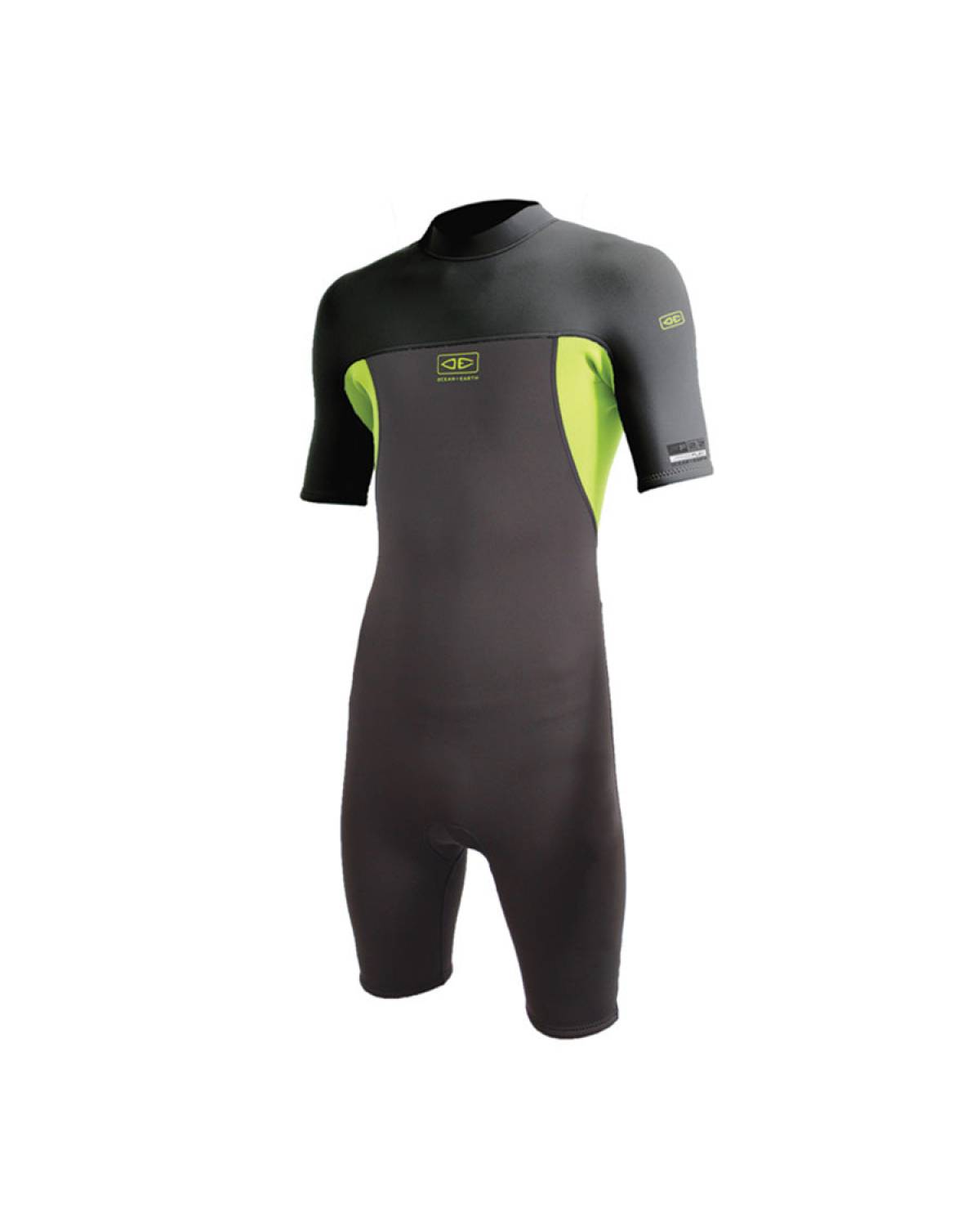 Boys Free Flex Back Zip Spring Suit - 2mm - Lime