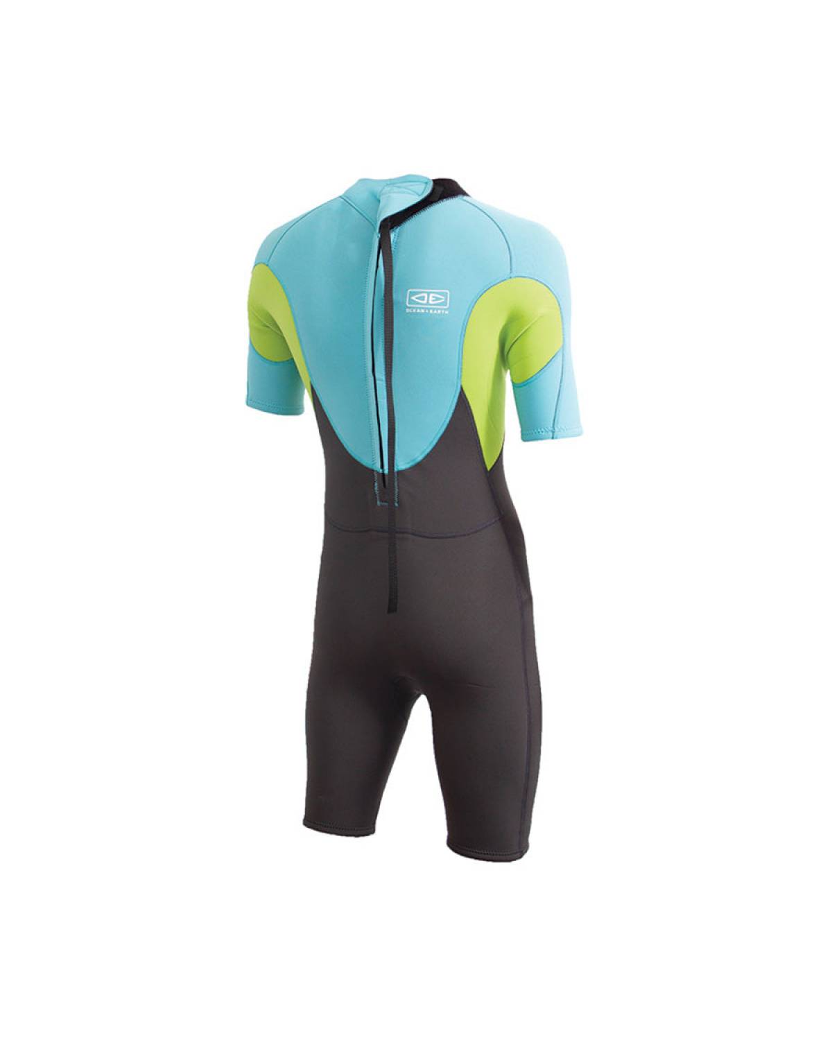 Boys Free Flex Back Zip Spring Suit - 2mm - Blue