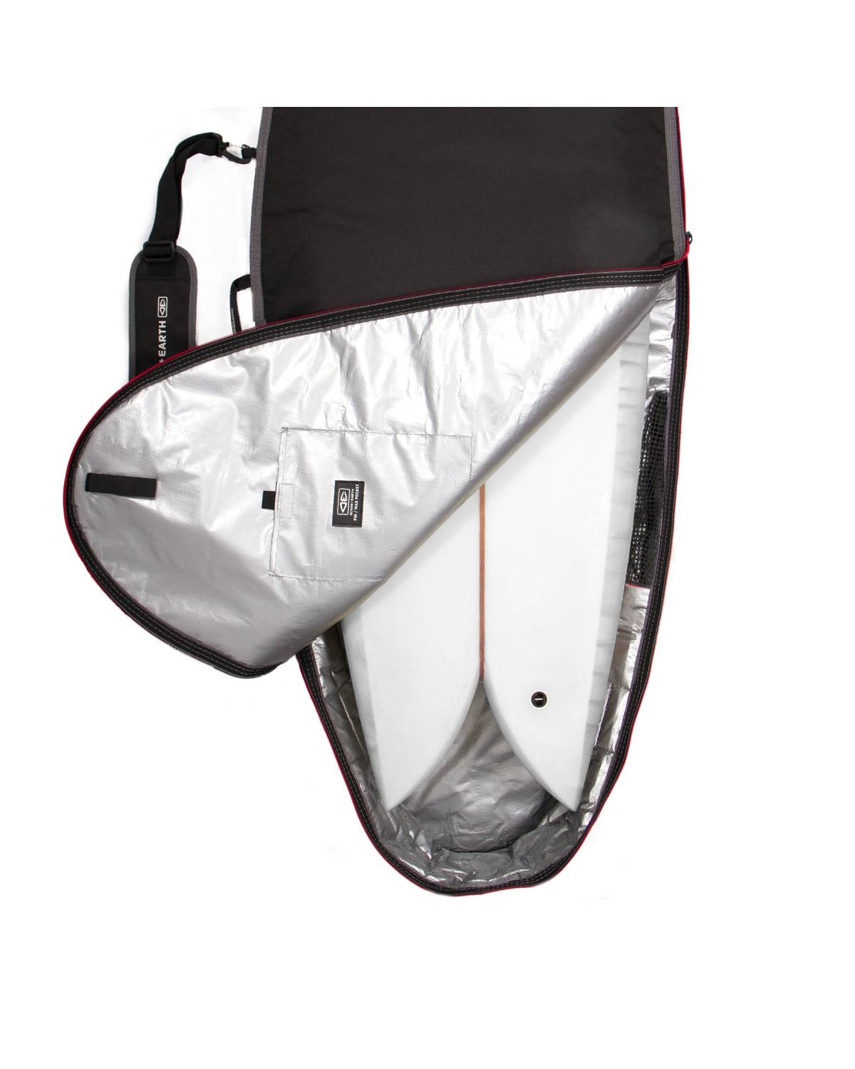 Aircon Fish Cover - Black/Red