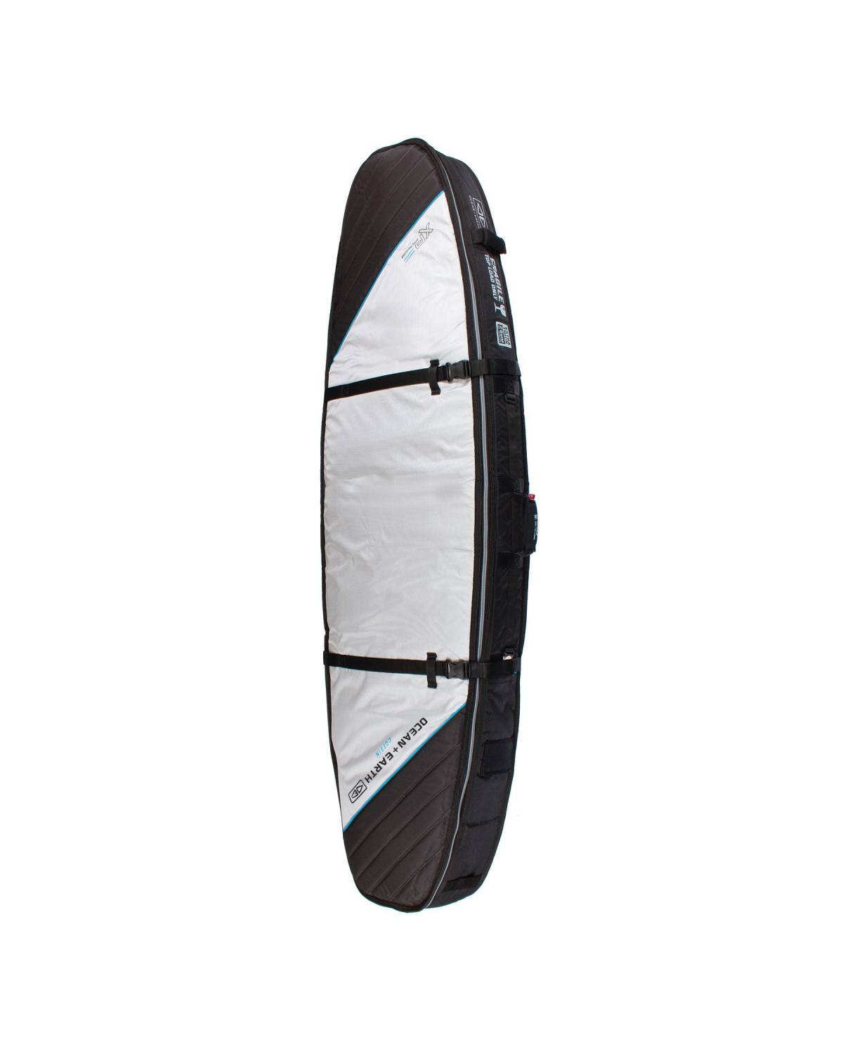 Double Coffin Shortboard Cover - Silver