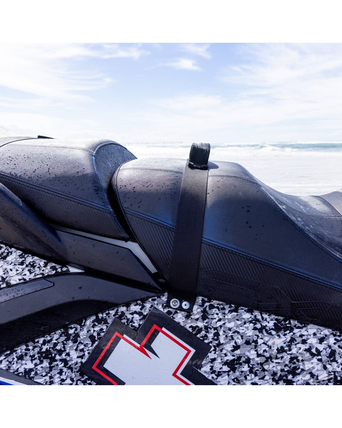 Jet Ski Seat Strap & Handle - All Black