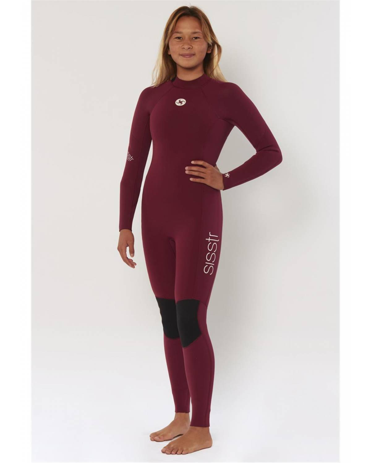 Sisstr 7 Seas 3/2 Back Zip Wetsuit - Wine front